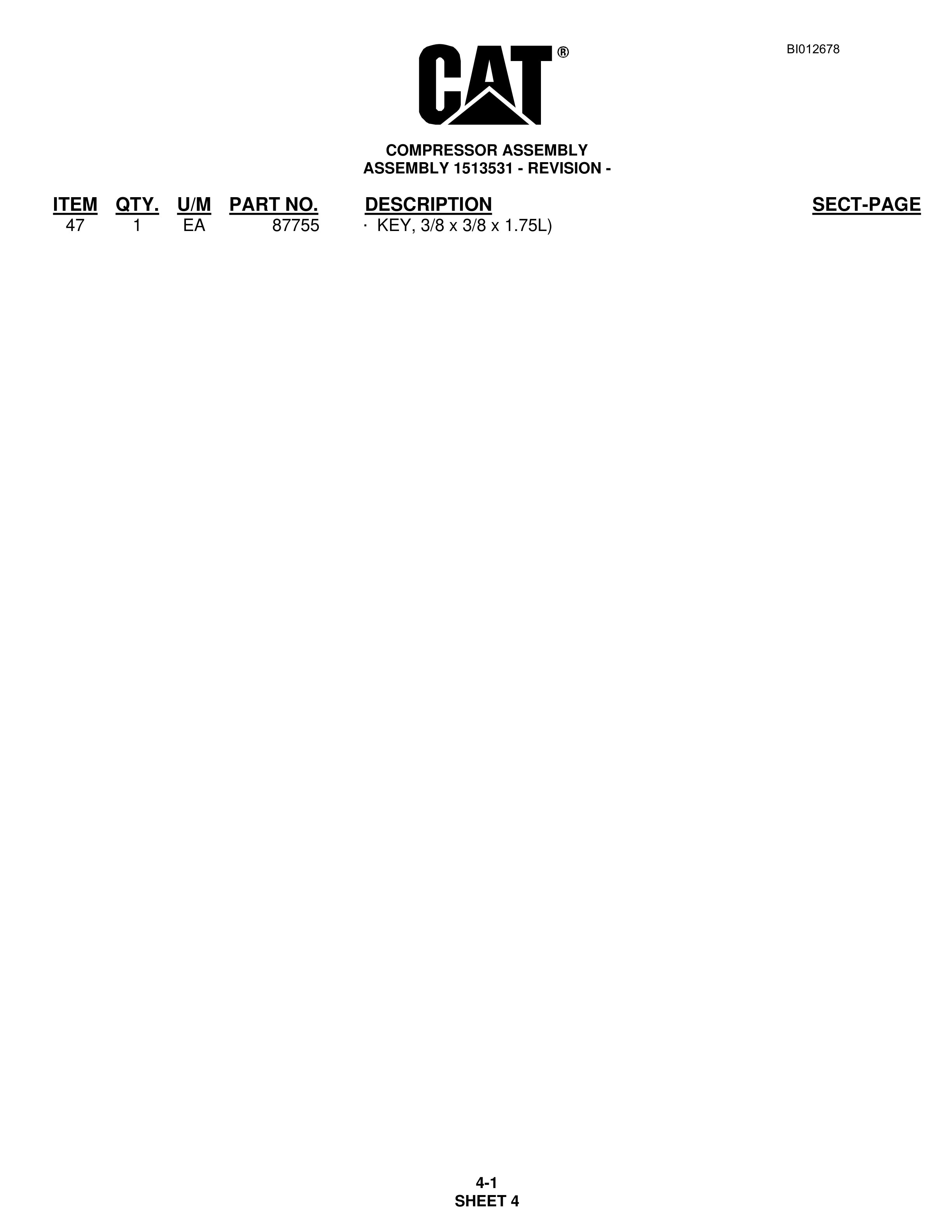 Caterpillar MD5090 Hydra-Track Drill Parts Manual BI012678 2 Caterpillar MD5090 Hydra-Track Drill Parts Manual BI012678 - Image 2