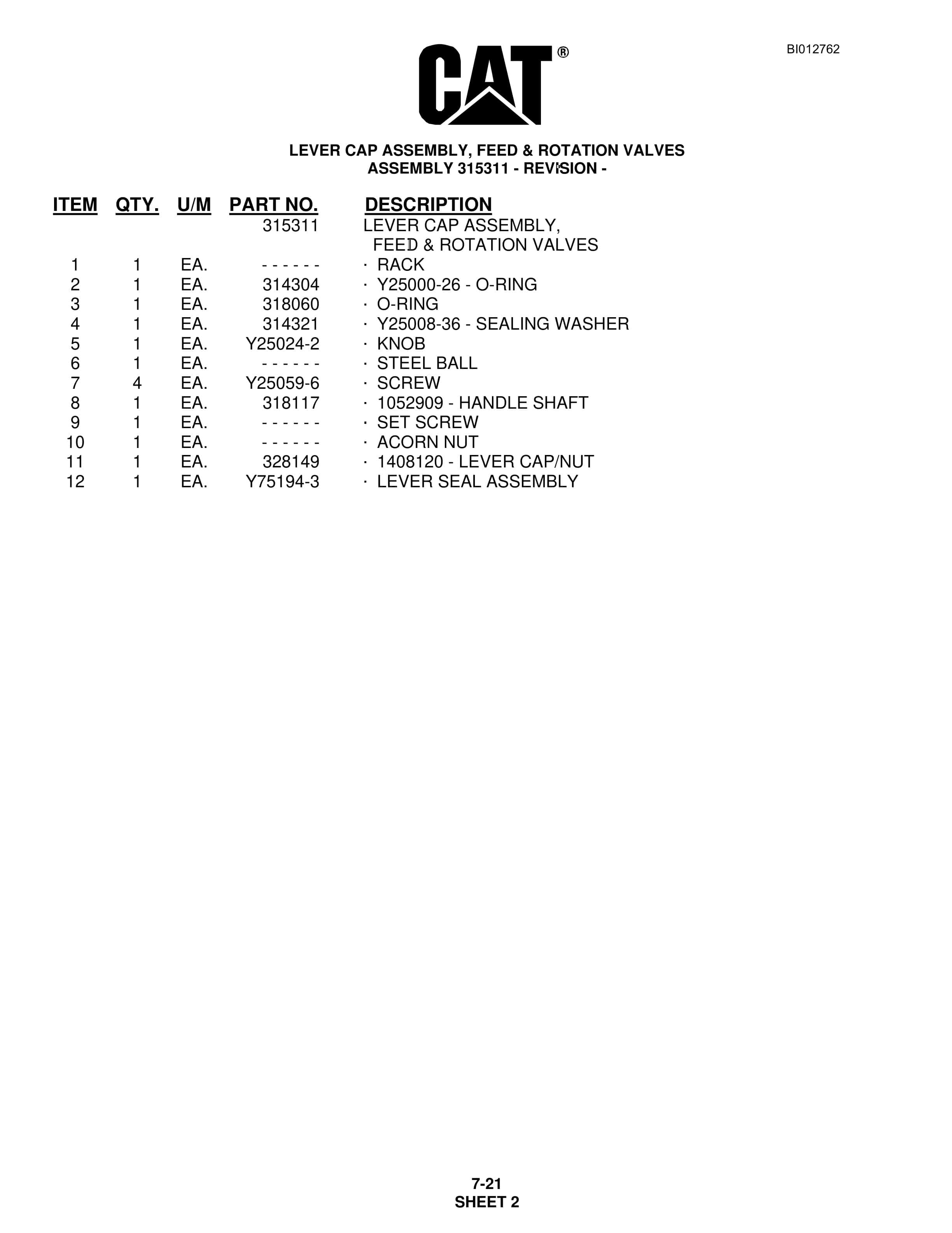 Caterpillar MD5090 Hydra-Track Drill Parts Manual BI012762 5 Caterpillar MD5090 Hydra-Track Drill Parts Manual BI012762 - Image 5