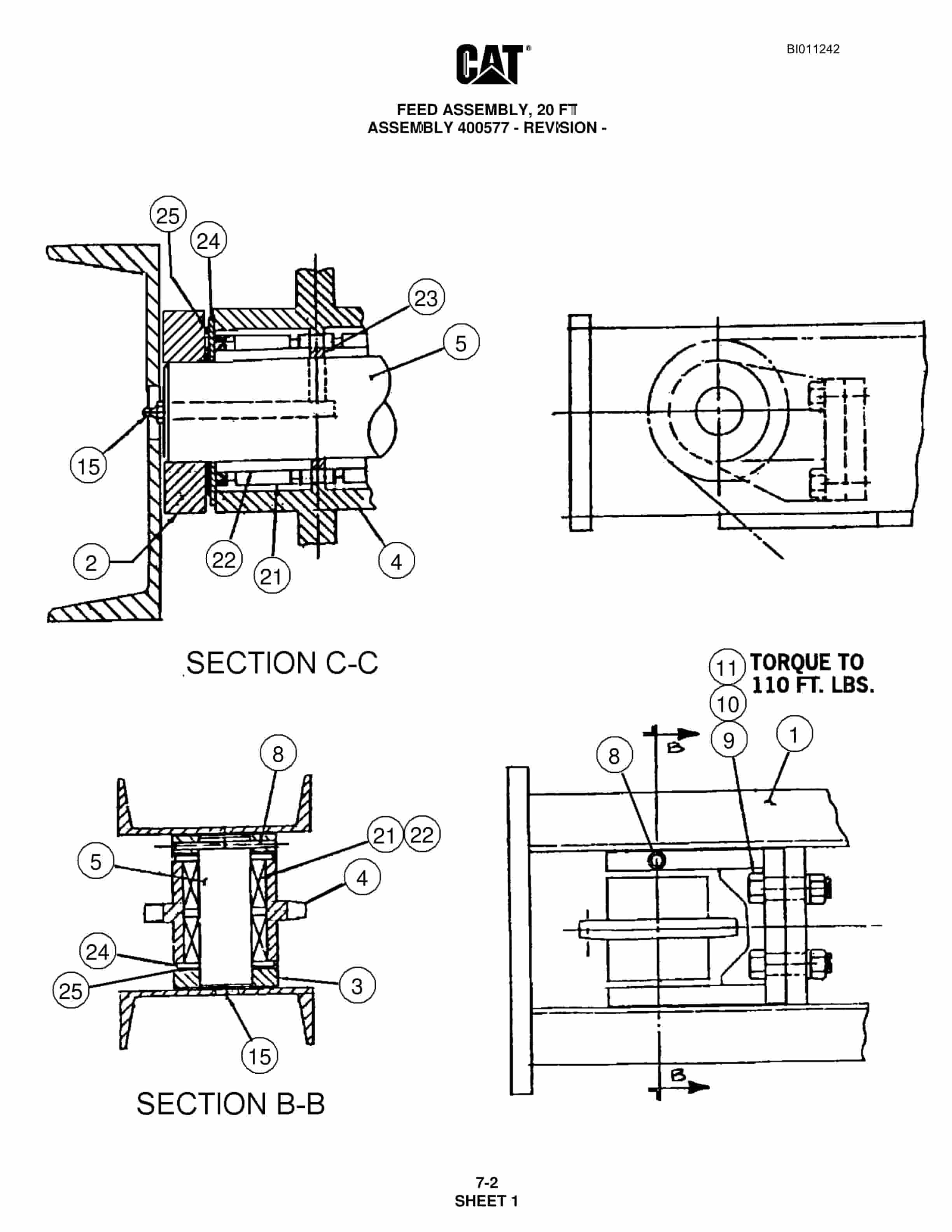 Caterpillar MD5125 Hydra Track Drill Parts Manual BI011242 2 Caterpillar MD5125 Hydra Track Drill Parts Manual BI011242 - Image 2