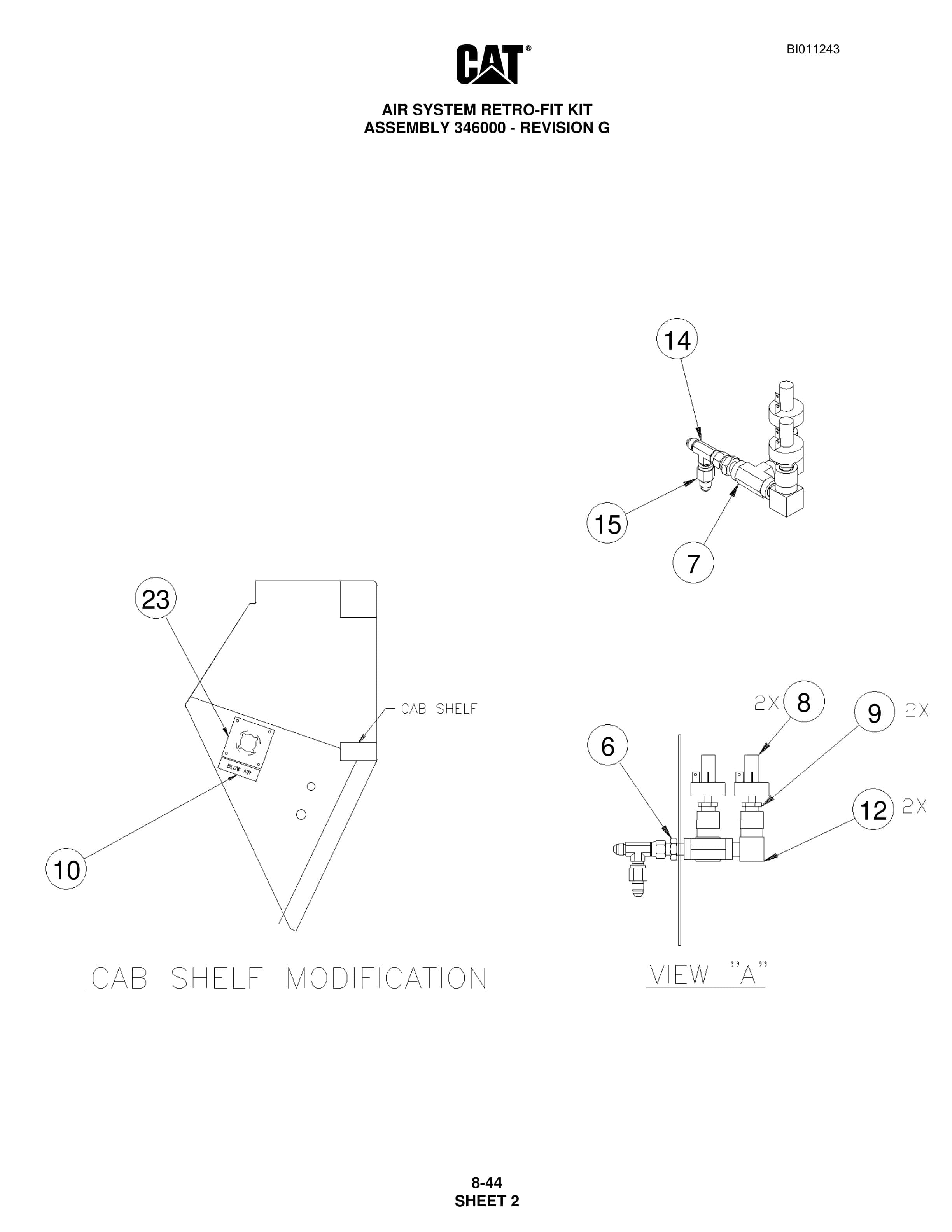 Caterpillar MD5125 Hydra Track Drill Parts Manual BI011243 5 Caterpillar MD5125 Hydra Track Drill Parts Manual BI011243 - Image 5