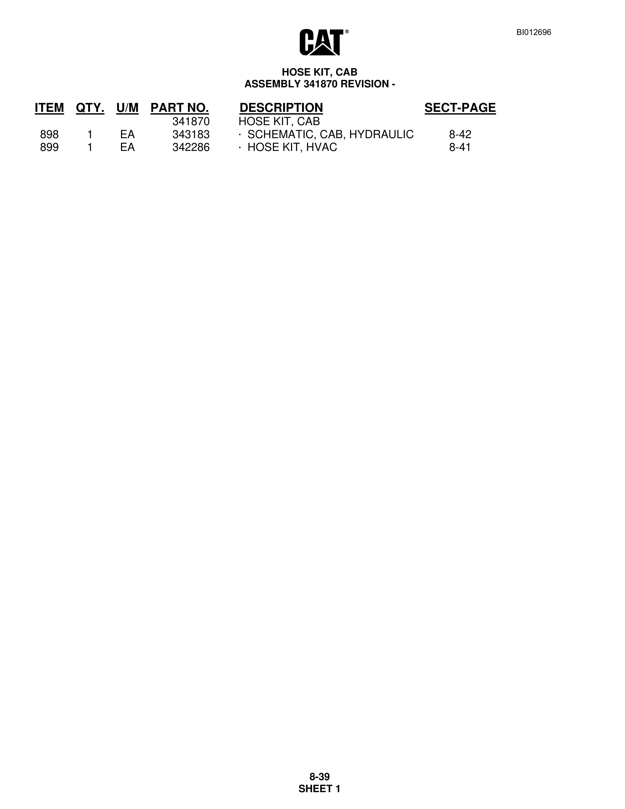 Caterpillar MD5125 Hydra Track Drill Parts Manual BI012686 4 Caterpillar MD5125 Hydra Track Drill Parts Manual BI012686 - Image 4