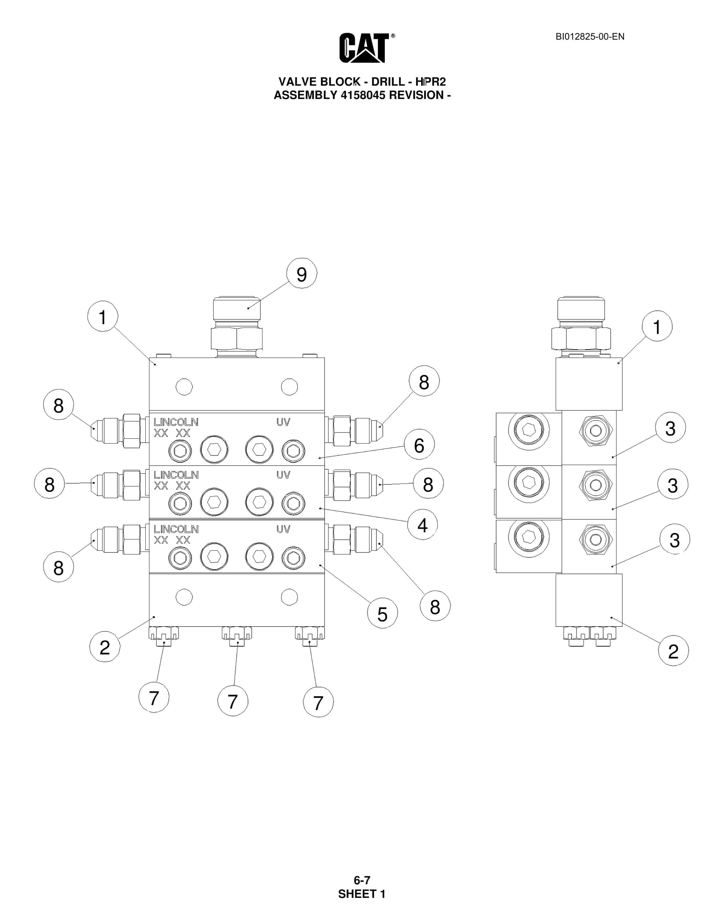 Caterpillar MD5125 Track Drill Parts Manual BI012825 2 Caterpillar MD5125 Track Drill Parts Manual BI012825 - Image 2