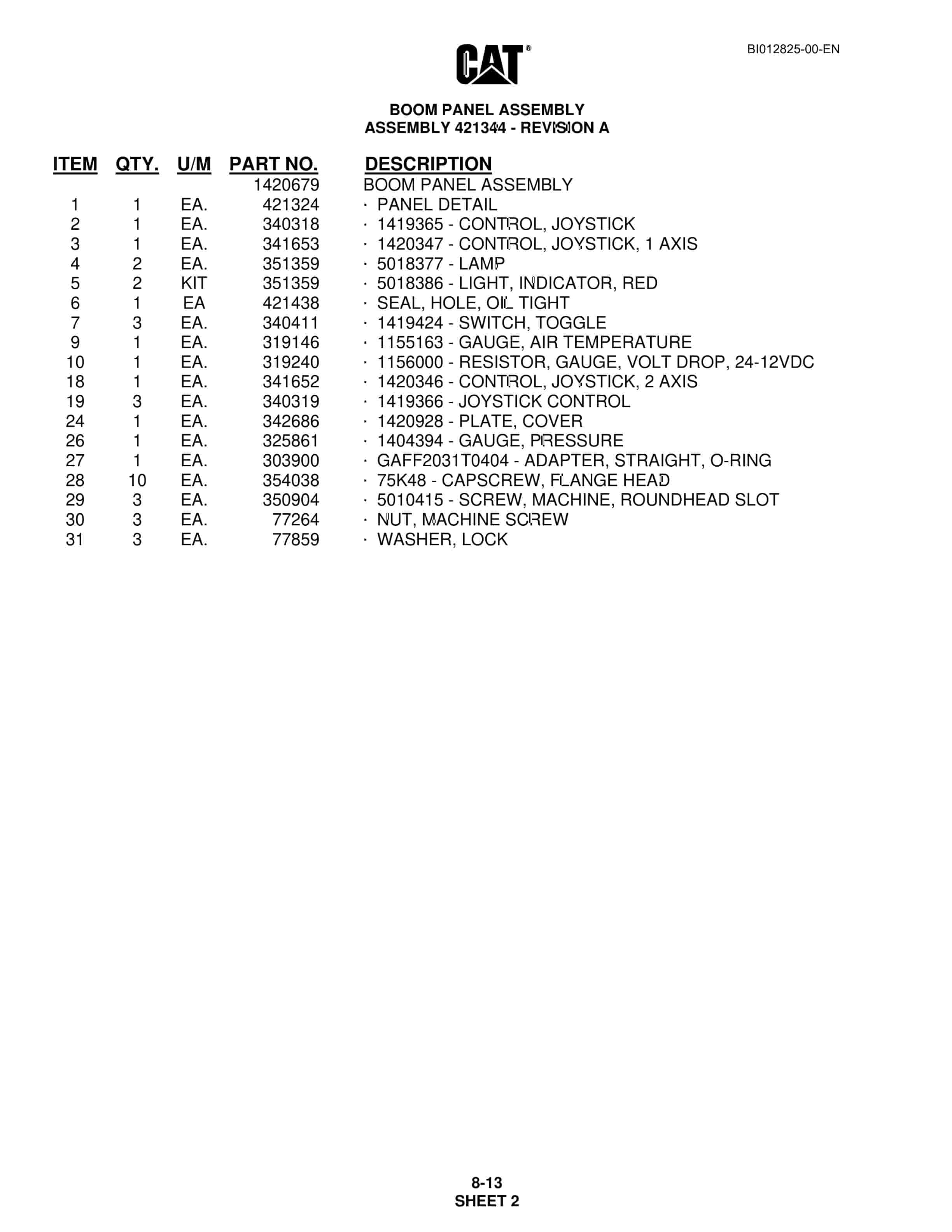 Caterpillar MD5125 Track Drill Parts Manual BI012825 3 Caterpillar MD5125 Track Drill Parts Manual BI012825 - Image 3