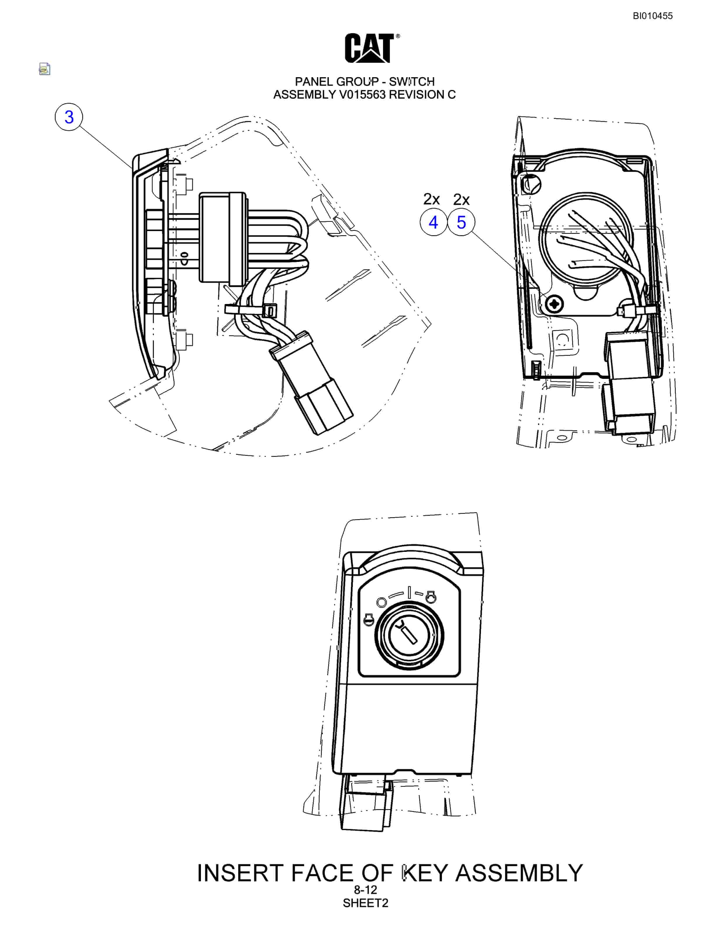 Caterpillar MD5150 Hydra-Track Drill Parts Manual BI010455-3