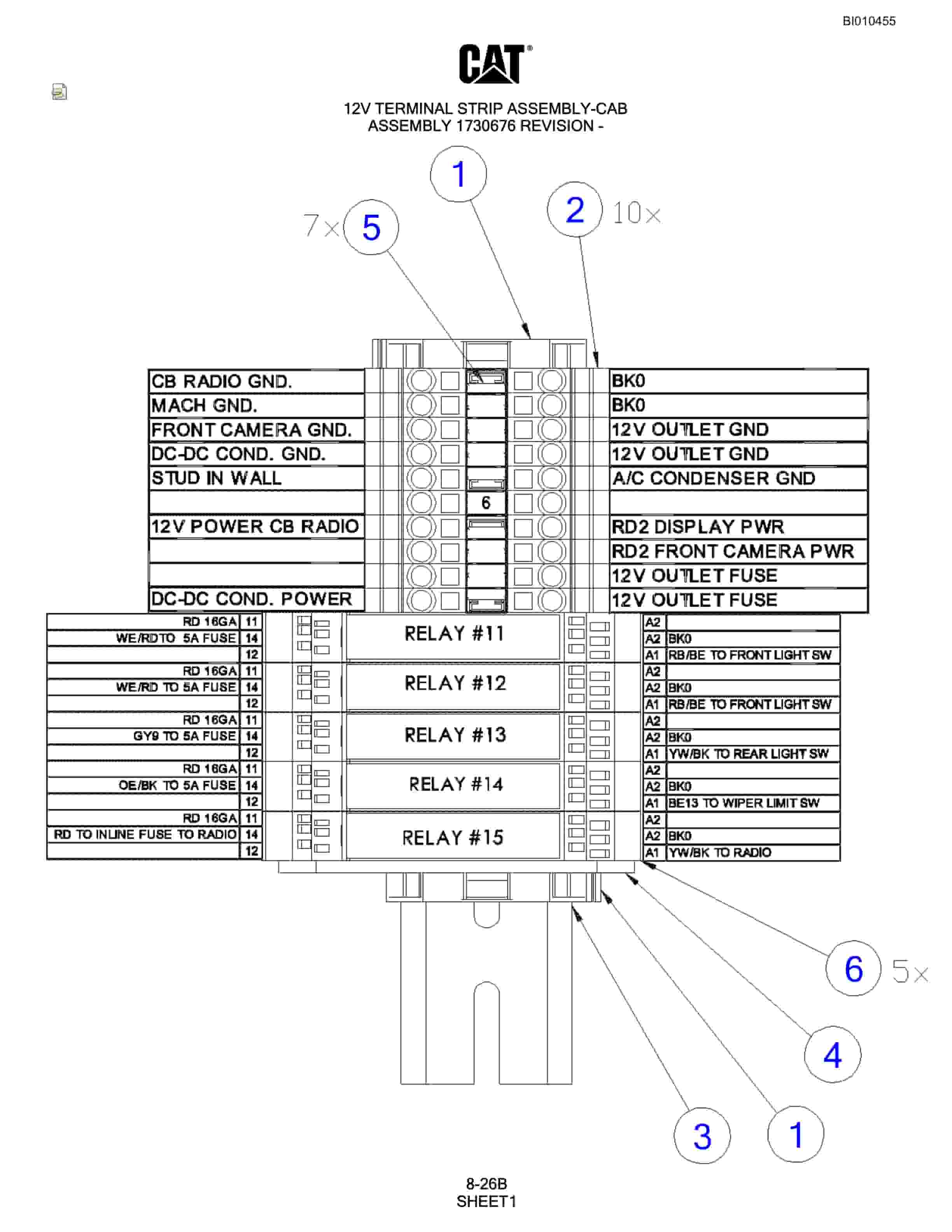 Caterpillar MD5150 Hydra-Track Drill Parts Manual BI010455-4