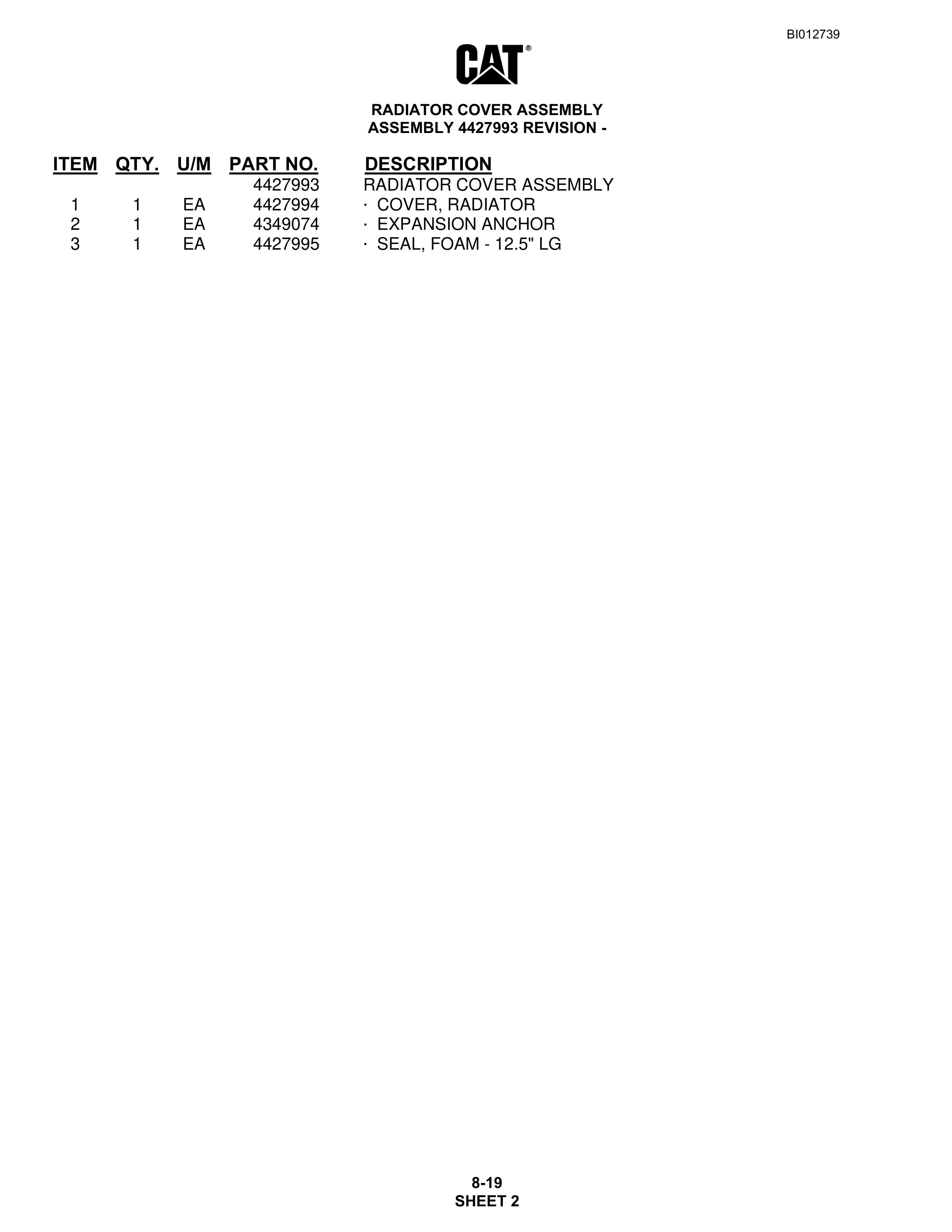 Caterpillar MD5150 Hydra-Track Drill Parts Manual BI012739 5 Caterpillar MD5150 Hydra-Track Drill Parts Manual BI012739 - Image 5
