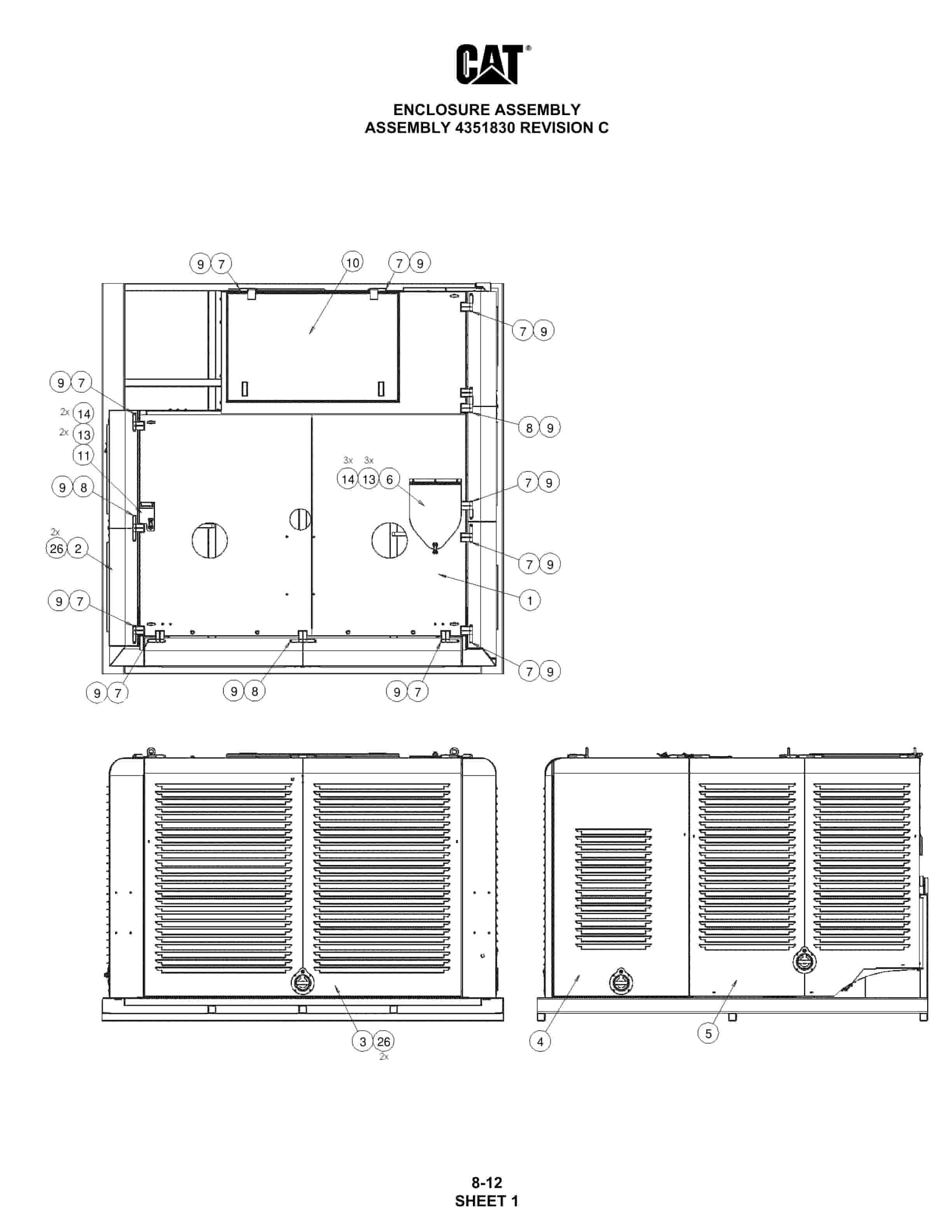 Caterpillar MD5150 Hydra-Track Drill Parts Manual BI012746 4 Caterpillar MD5150 Hydra-Track Drill Parts Manual BI012746 - Image 4