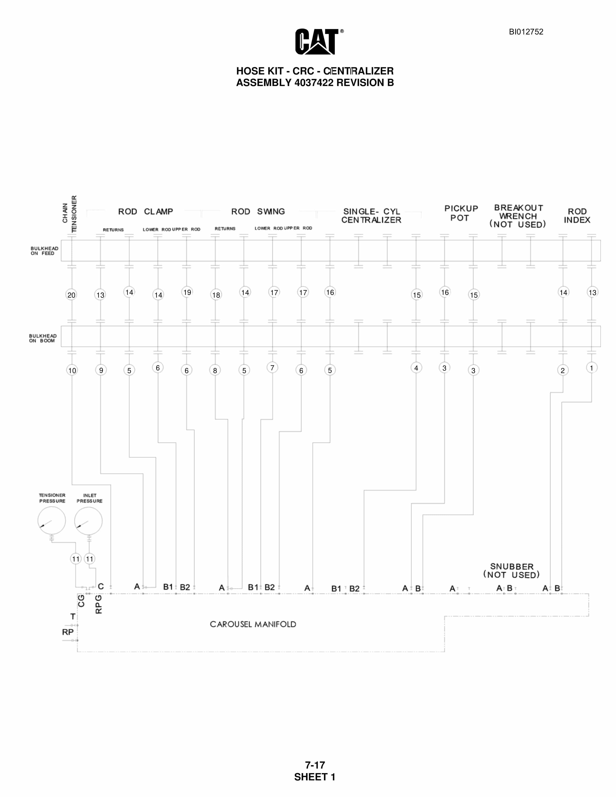 Caterpillar MD5150 Hydra-Track Drill Parts Manual BI012752 3 Caterpillar MD5150 Hydra-Track Drill Parts Manual BI012752 - Image 3
