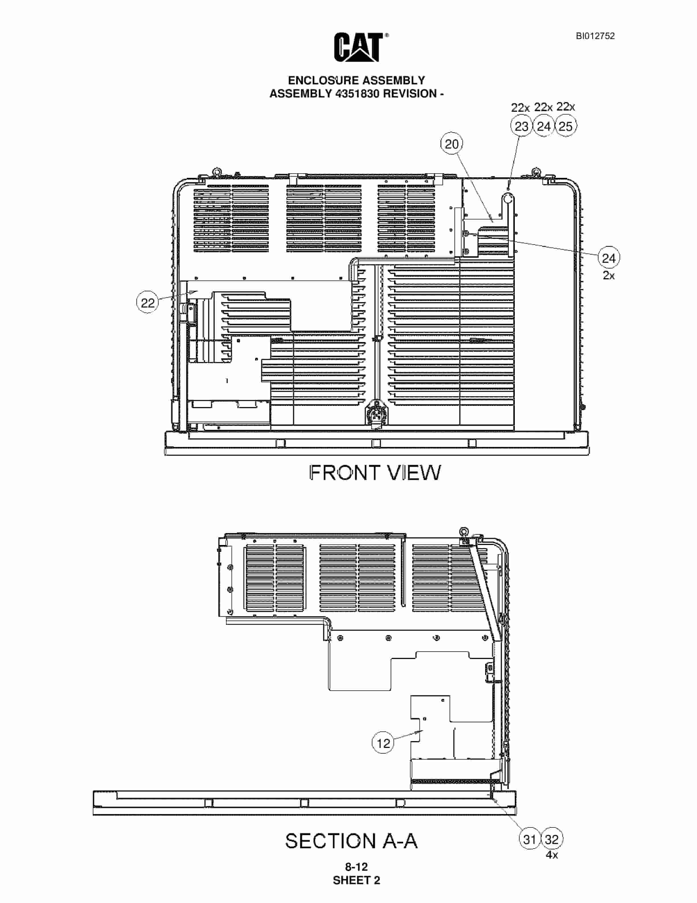 Caterpillar MD5150 Hydra-Track Drill Parts Manual BI012752 4 Caterpillar MD5150 Hydra-Track Drill Parts Manual BI012752 - Image 4