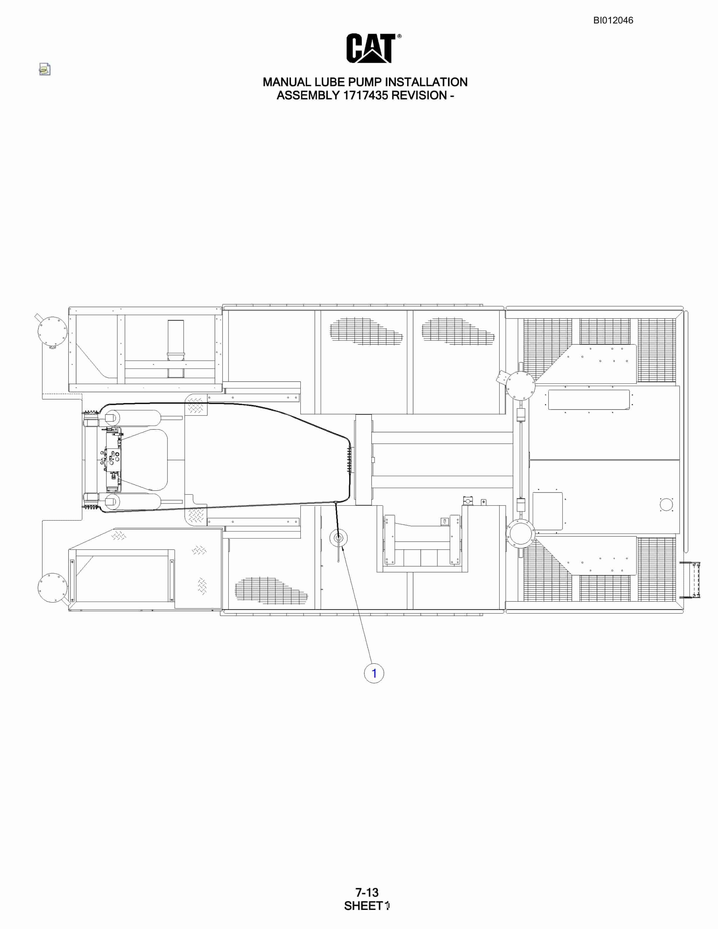 Caterpillar MD6290 Rotary Blasthole Drill Parts Manual BI012046-4