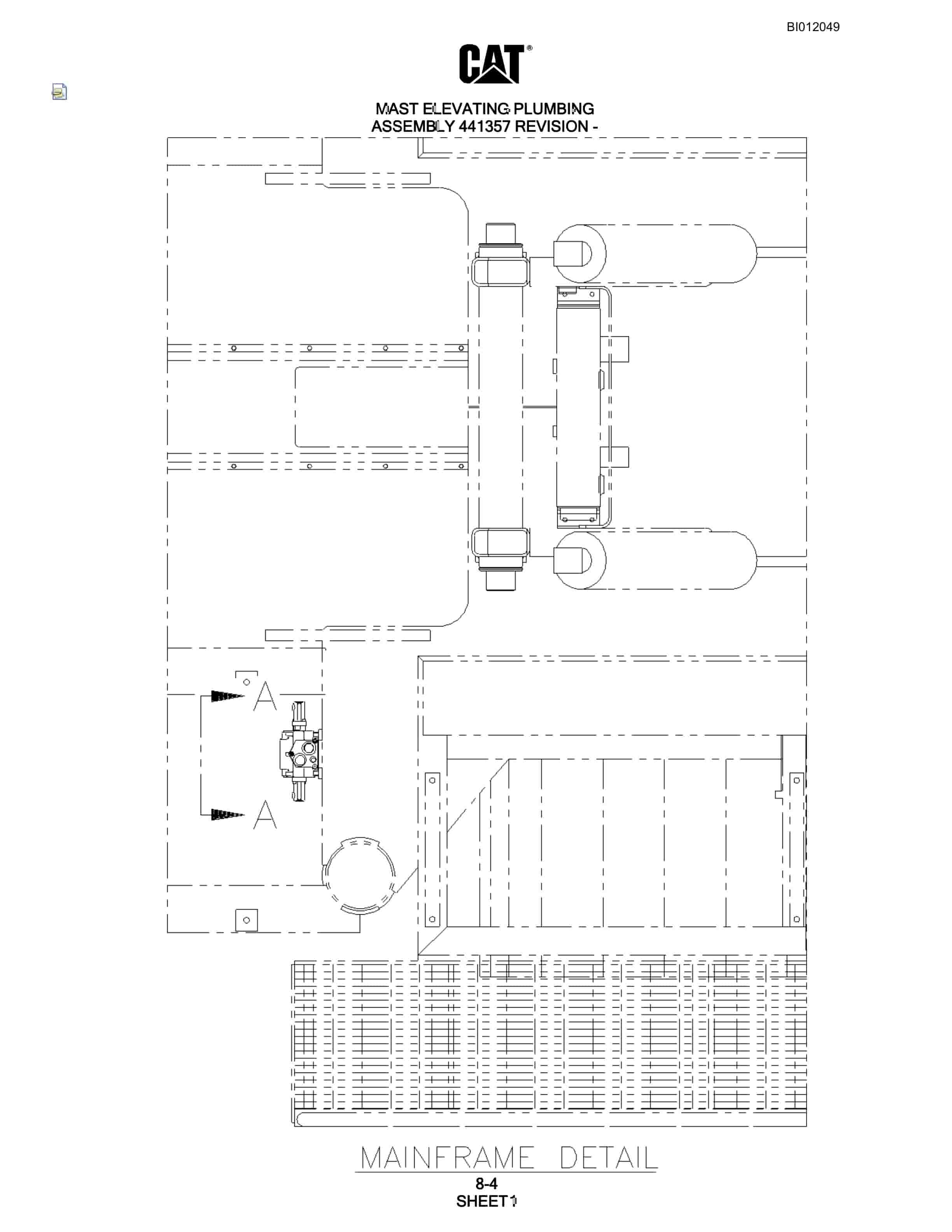 Caterpillar MD6290 Rotary Blasthole Drill Parts Manual BI012049-5