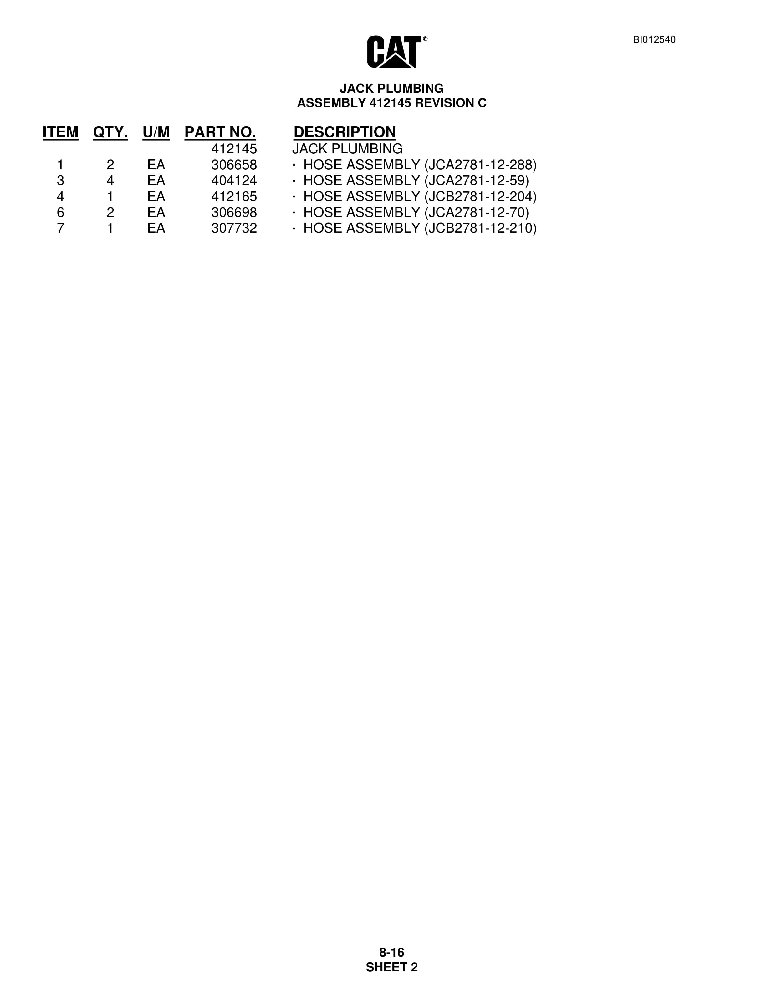 Caterpillar MD6290 Rotary Blasthole Drill Parts Manual BI012540 4 Caterpillar MD6290 Rotary Blasthole Drill Parts Manual BI012540 - Image 4