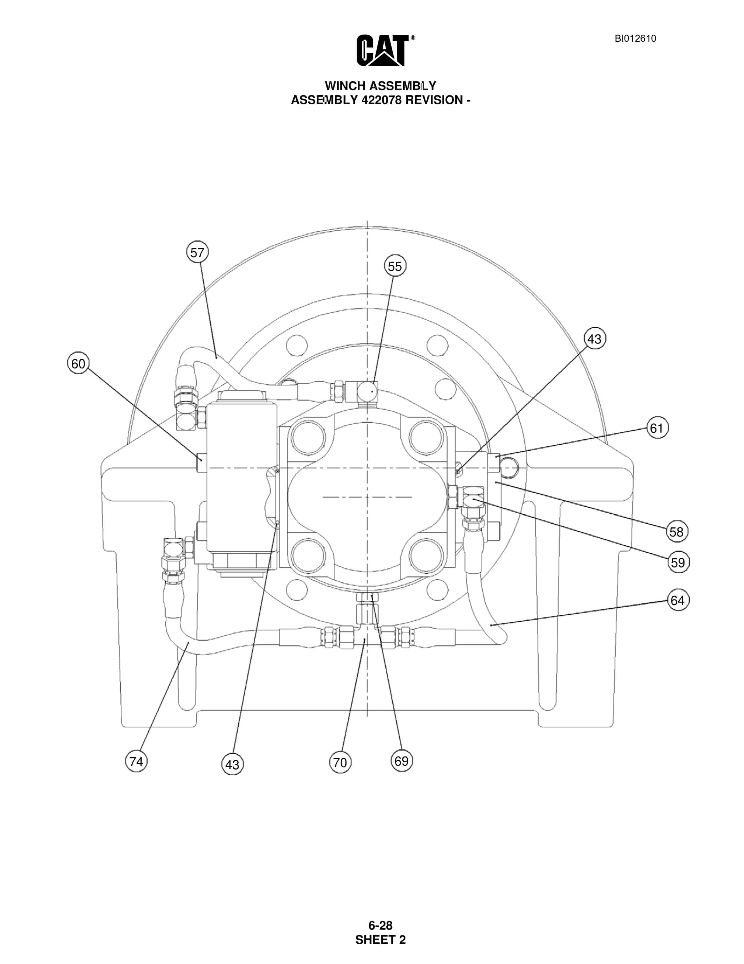 Caterpillar MD6290 Rotary Blasthole Drill Parts Manual BI012610 3 Caterpillar MD6290 Rotary Blasthole Drill Parts Manual BI012610 - Image 3