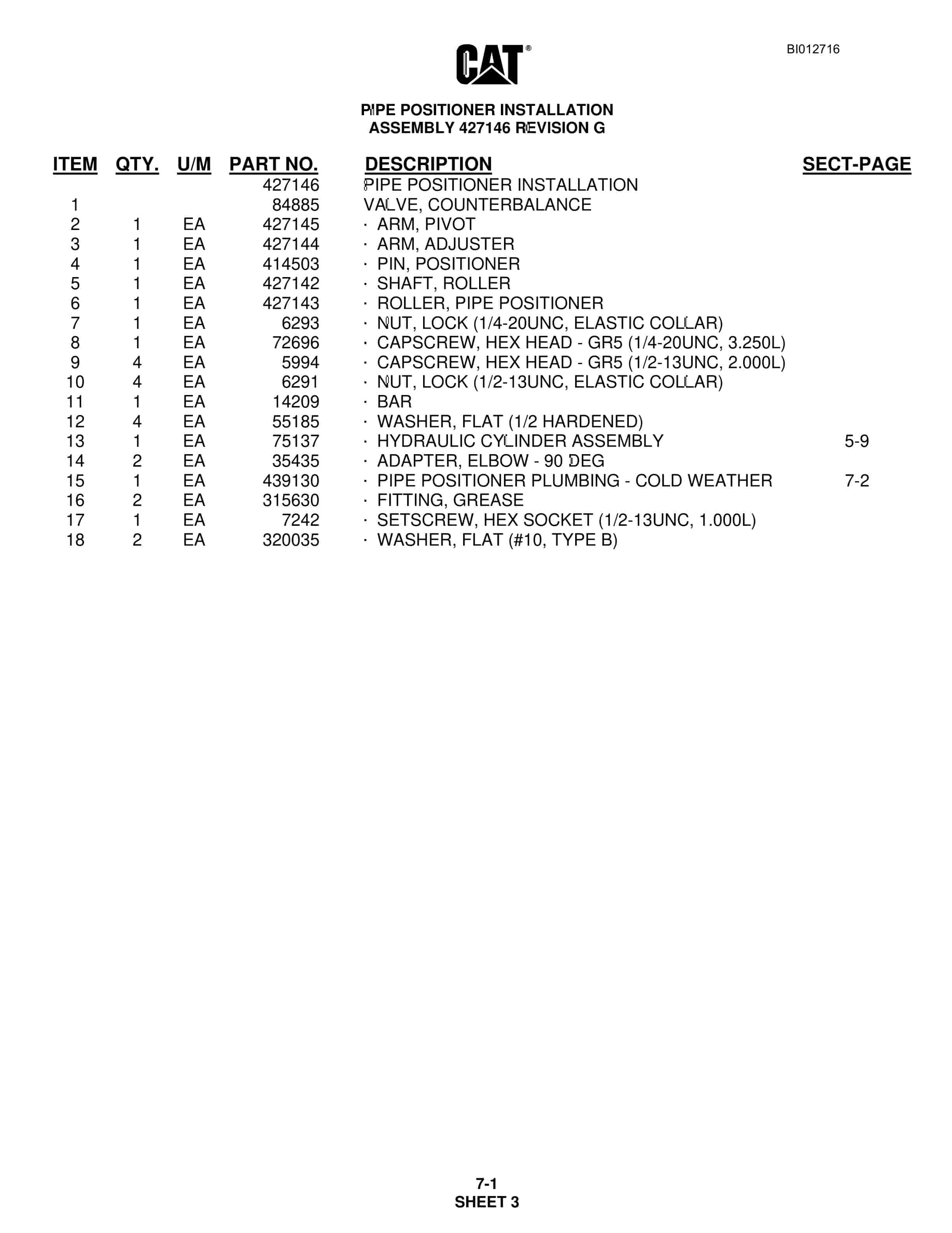 Caterpillar MD6290 Rotary Blasthole Drill Parts Manual BI012716 3 Caterpillar MD6290 Rotary Blasthole Drill Parts Manual BI012716 - Image 3