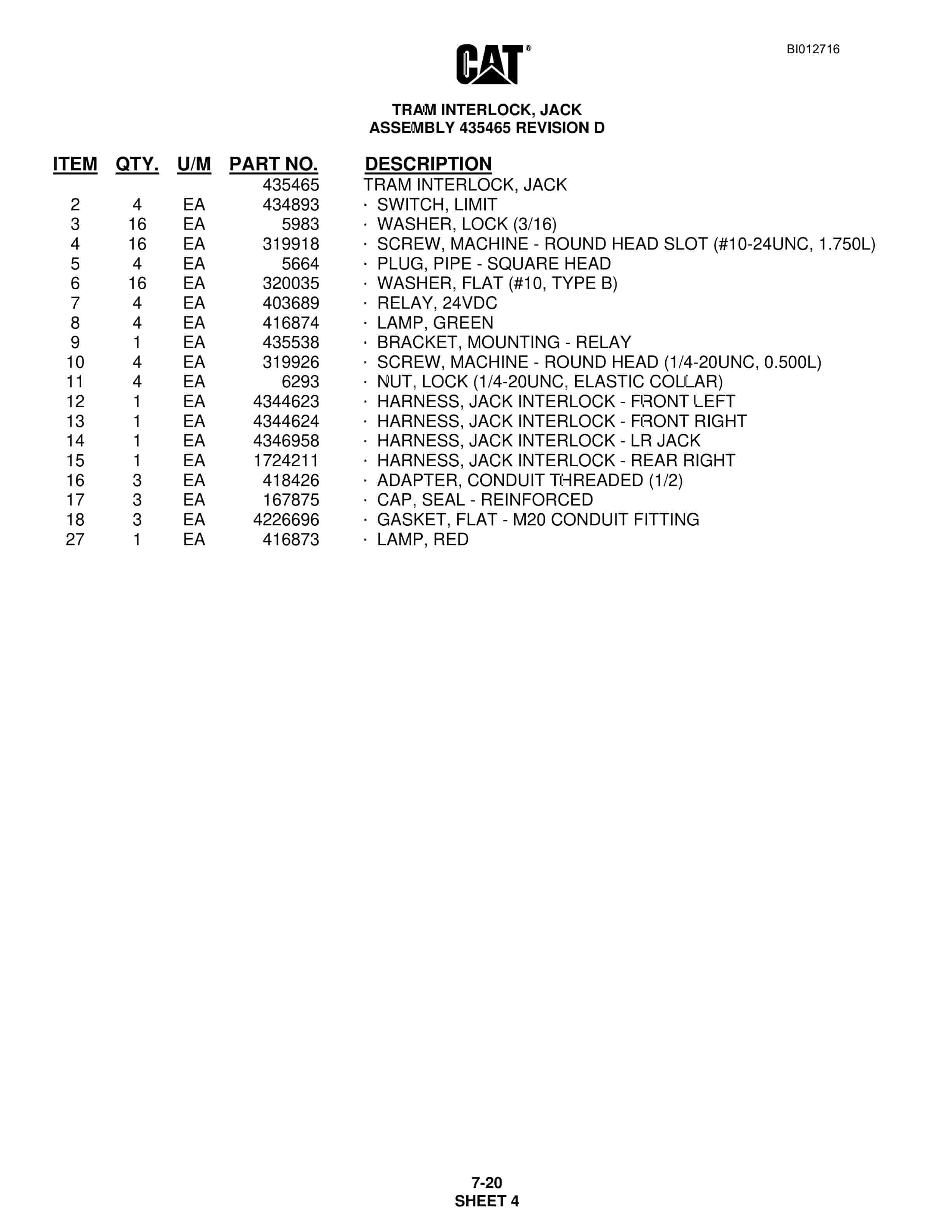 Caterpillar MD6290 Rotary Blasthole Drill Parts Manual BI012716 4 Caterpillar MD6290 Rotary Blasthole Drill Parts Manual BI012716 - Image 4