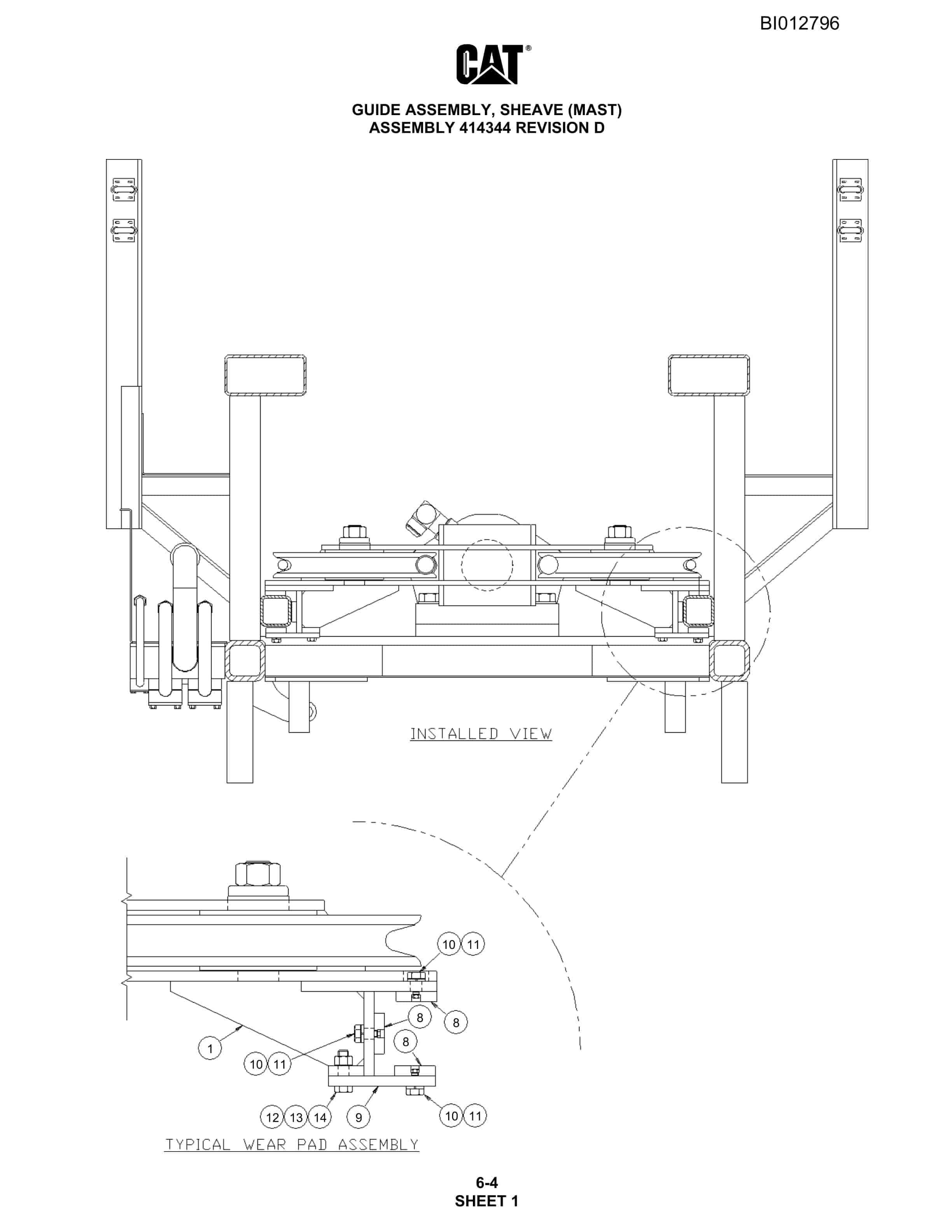 Caterpillar MD6290 Rotary Blasthole Drill Parts Manual BI012796 2 Caterpillar MD6290 Rotary Blasthole Drill Parts Manual BI012796 - Image 2