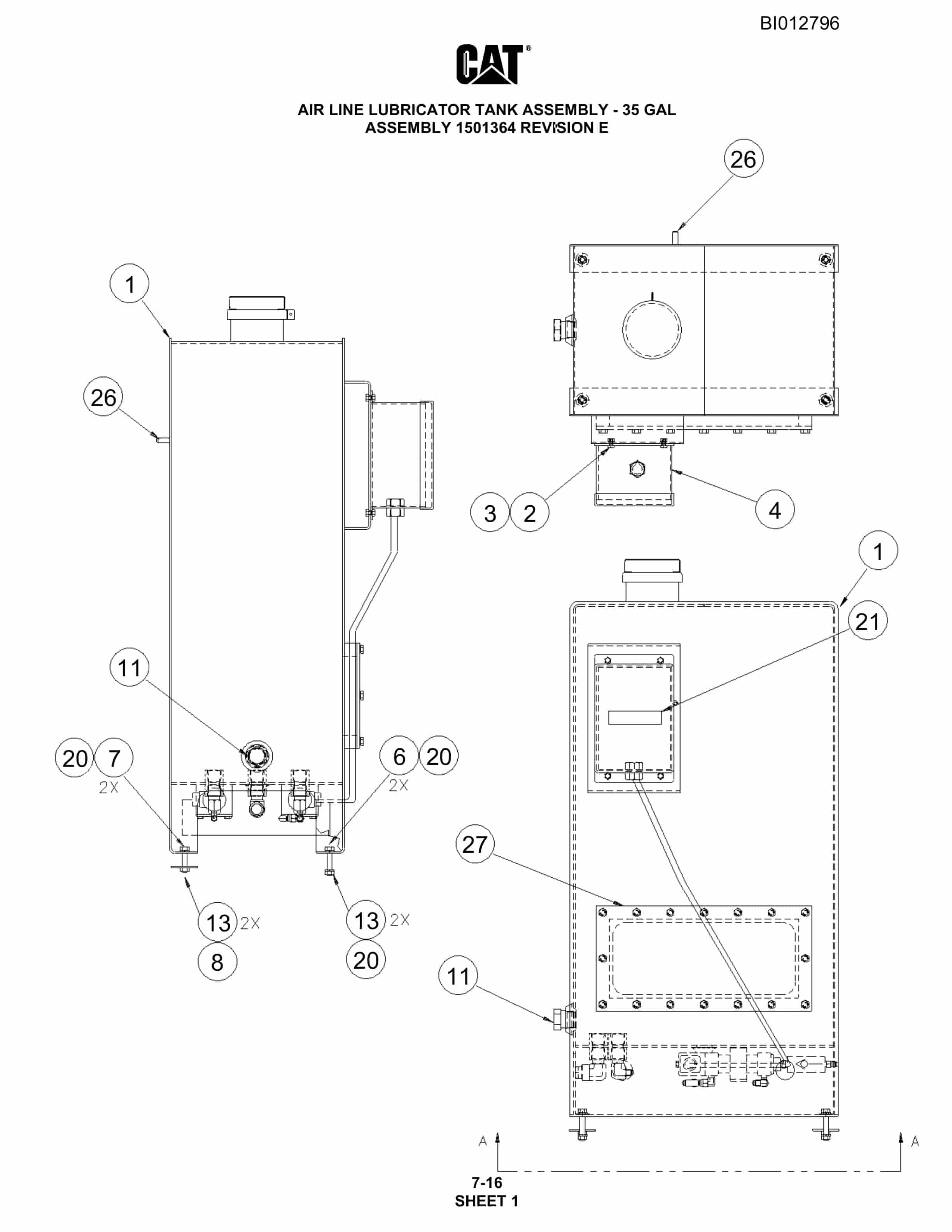 Caterpillar MD6290 Rotary Blasthole Drill Parts Manual BI012796 3 Caterpillar MD6290 Rotary Blasthole Drill Parts Manual BI012796 - Image 3