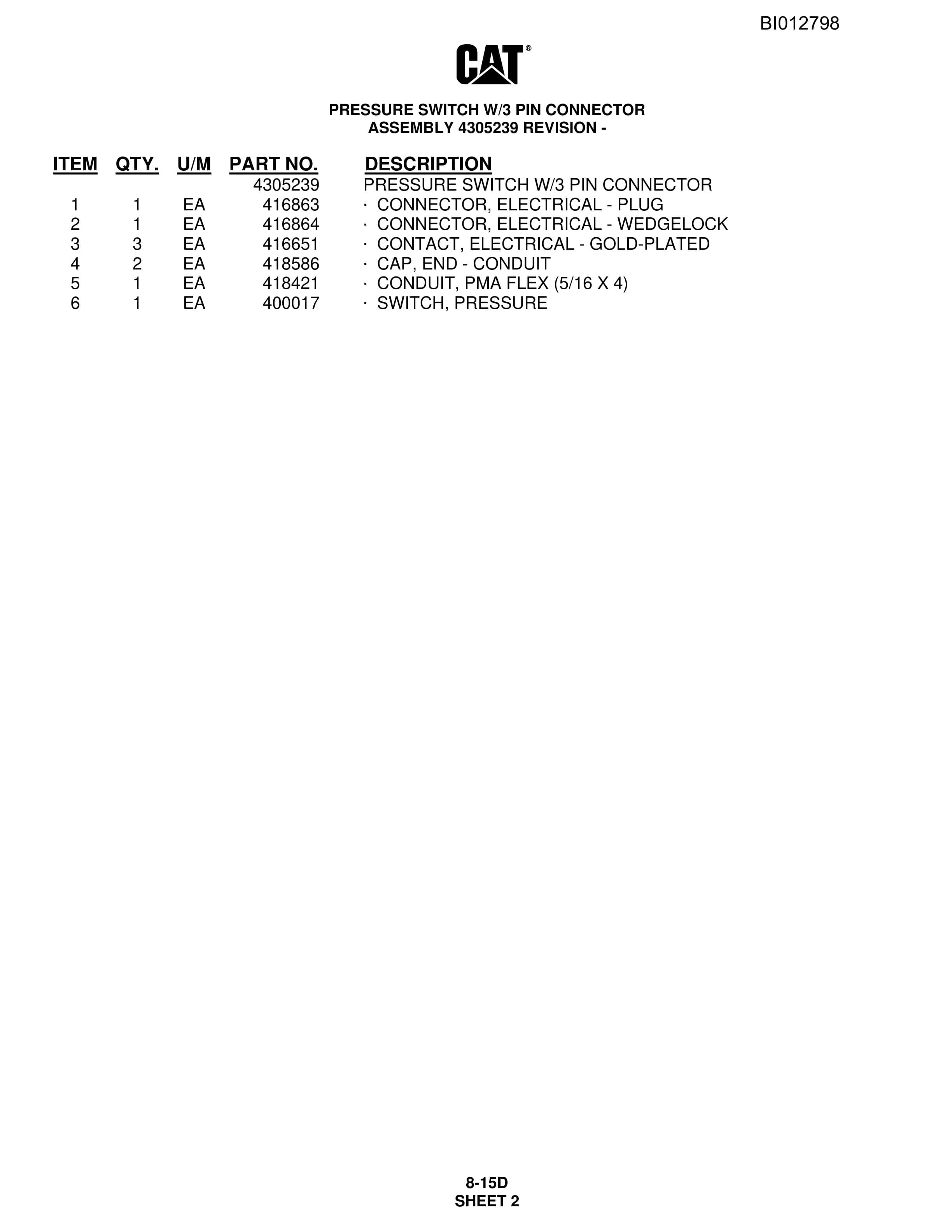 Caterpillar MD6290 Rotary Blasthole Drill Parts Manual BI012798 5 Caterpillar MD6290 Rotary Blasthole Drill Parts Manual BI012798 - Image 5