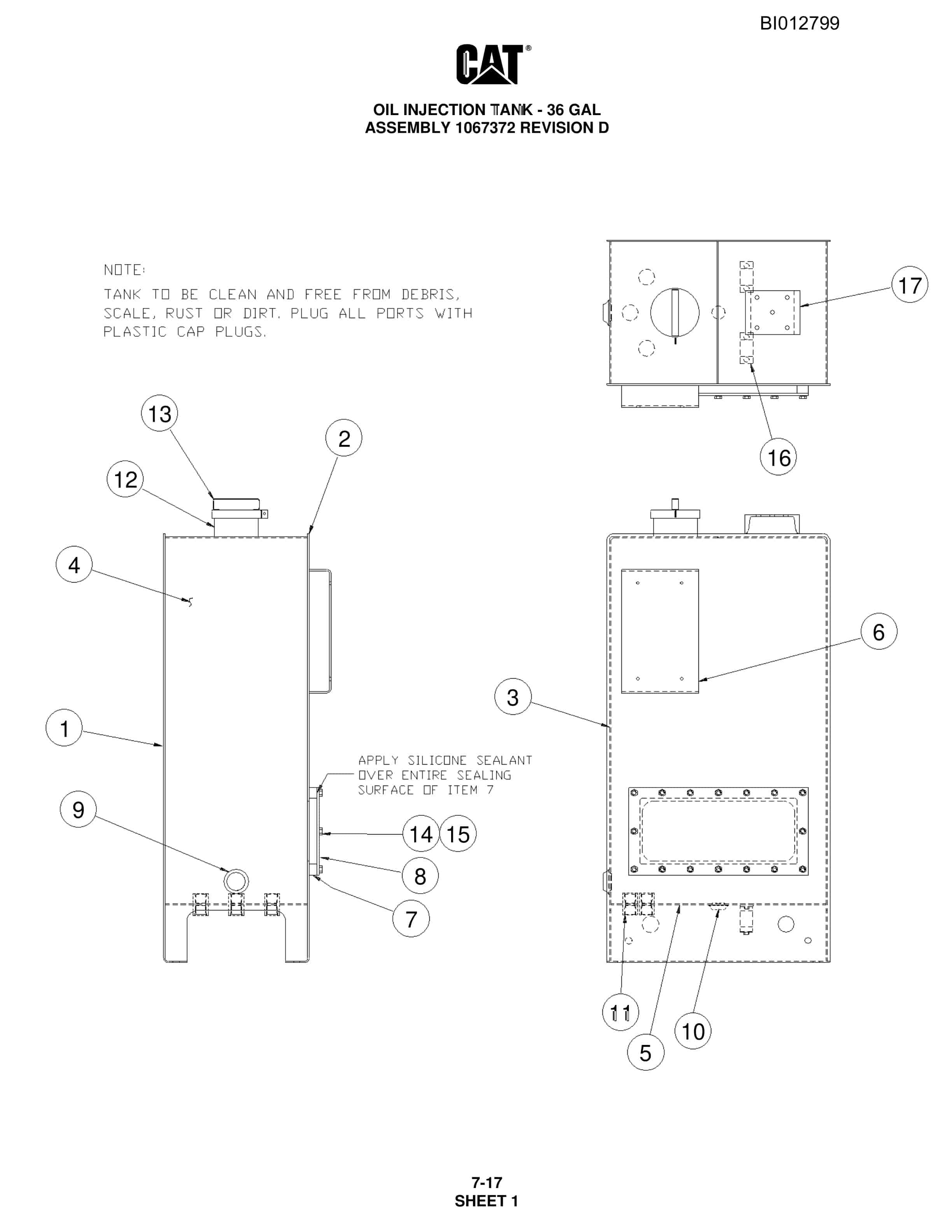 Caterpillar MD6290 Rotary Blasthole Drill Parts Manual BI012799 3 Caterpillar MD6290 Rotary Blasthole Drill Parts Manual BI012799 - Image 3