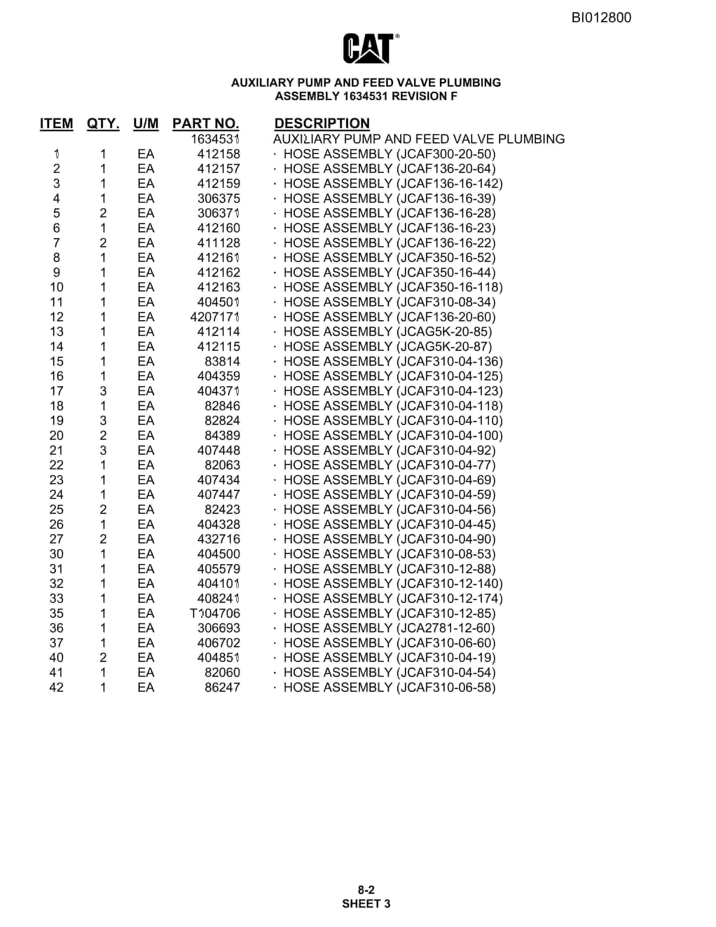 Caterpillar MD6290 Rotary Blasthole Drill Parts Manual BI012800 4 Caterpillar MD6290 Rotary Blasthole Drill Parts Manual BI012800 - Image 4
