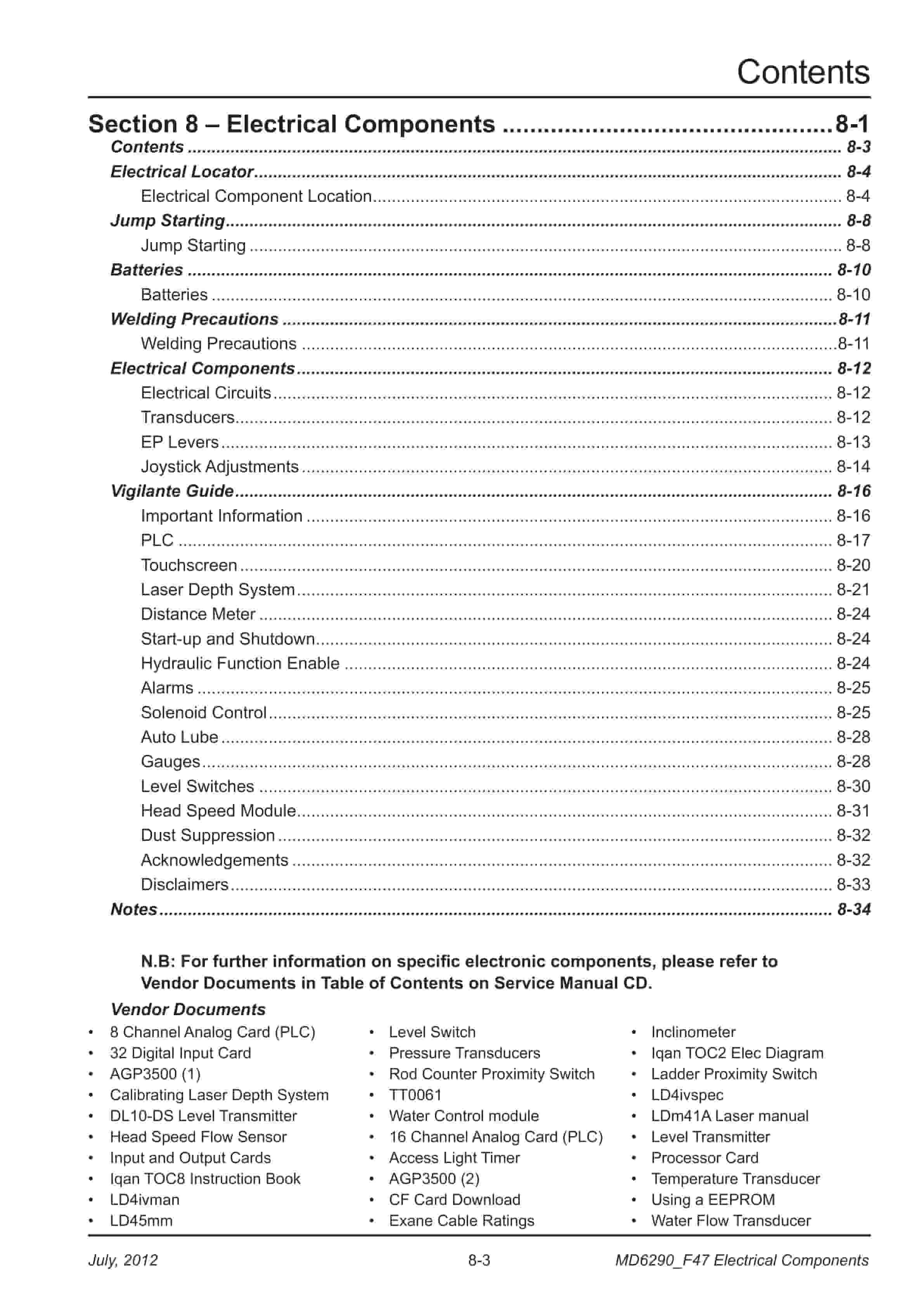 Caterpillar MD6290 Rotary Blasthole Drill Service Manual 91-A13-030 4 Caterpillar MD6290 Rotary Blasthole Drill Service Manual 91-A13-030 - Image 4