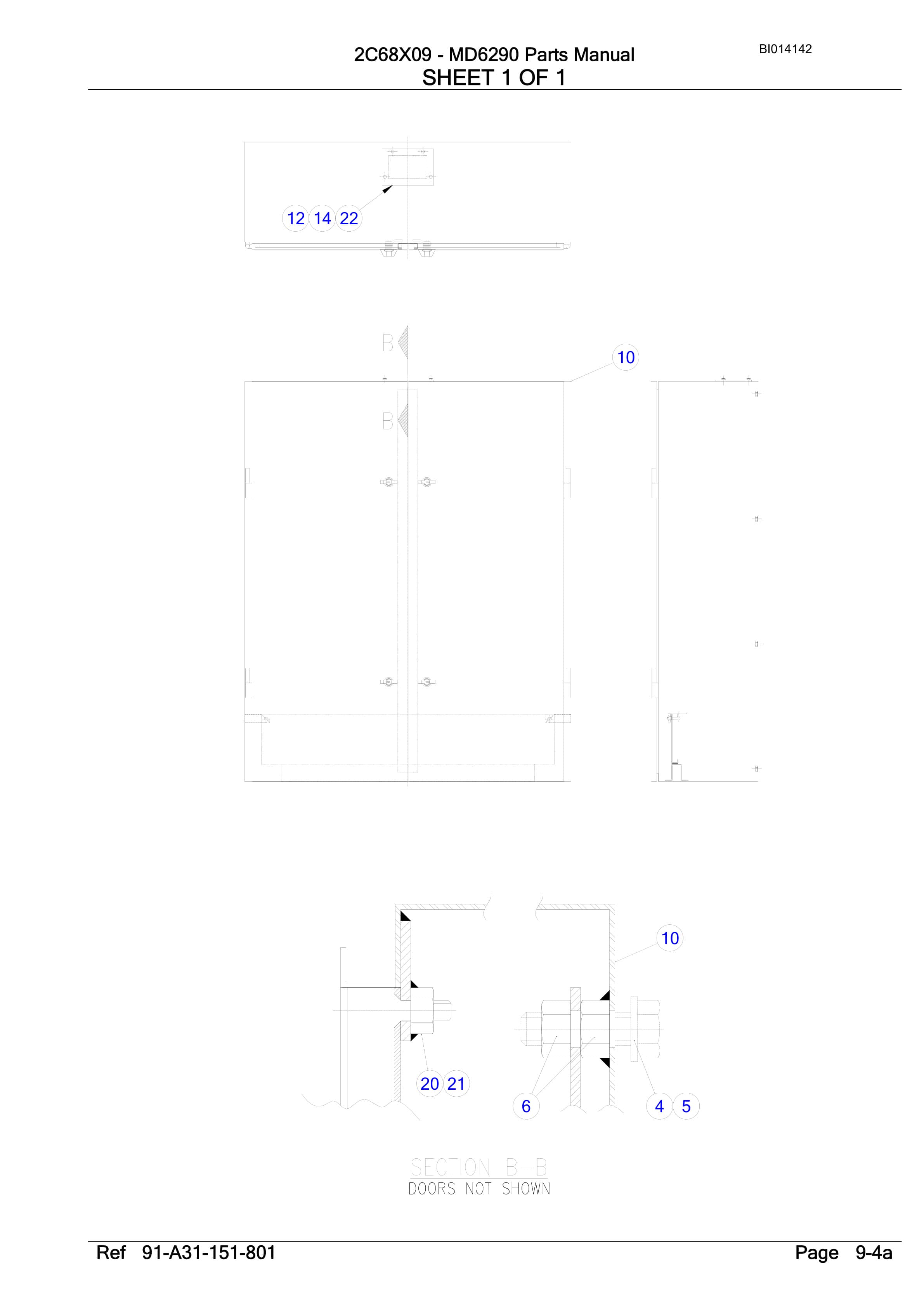 Caterpillar MD6290 Rotary Drill Parts Manual BI014142-5