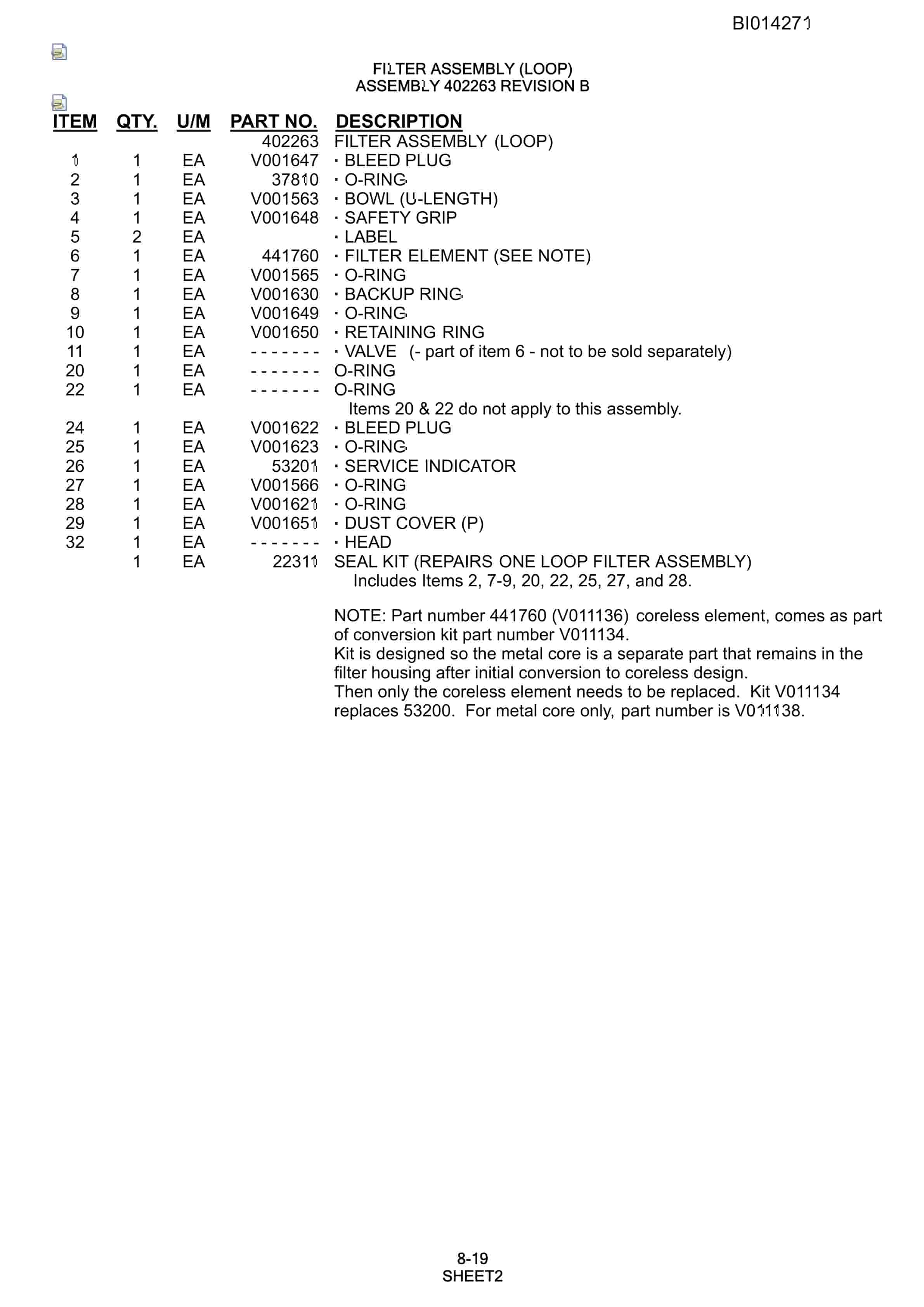 Caterpillar MD6290 Rotary Drill Parts Manual BI014271-5