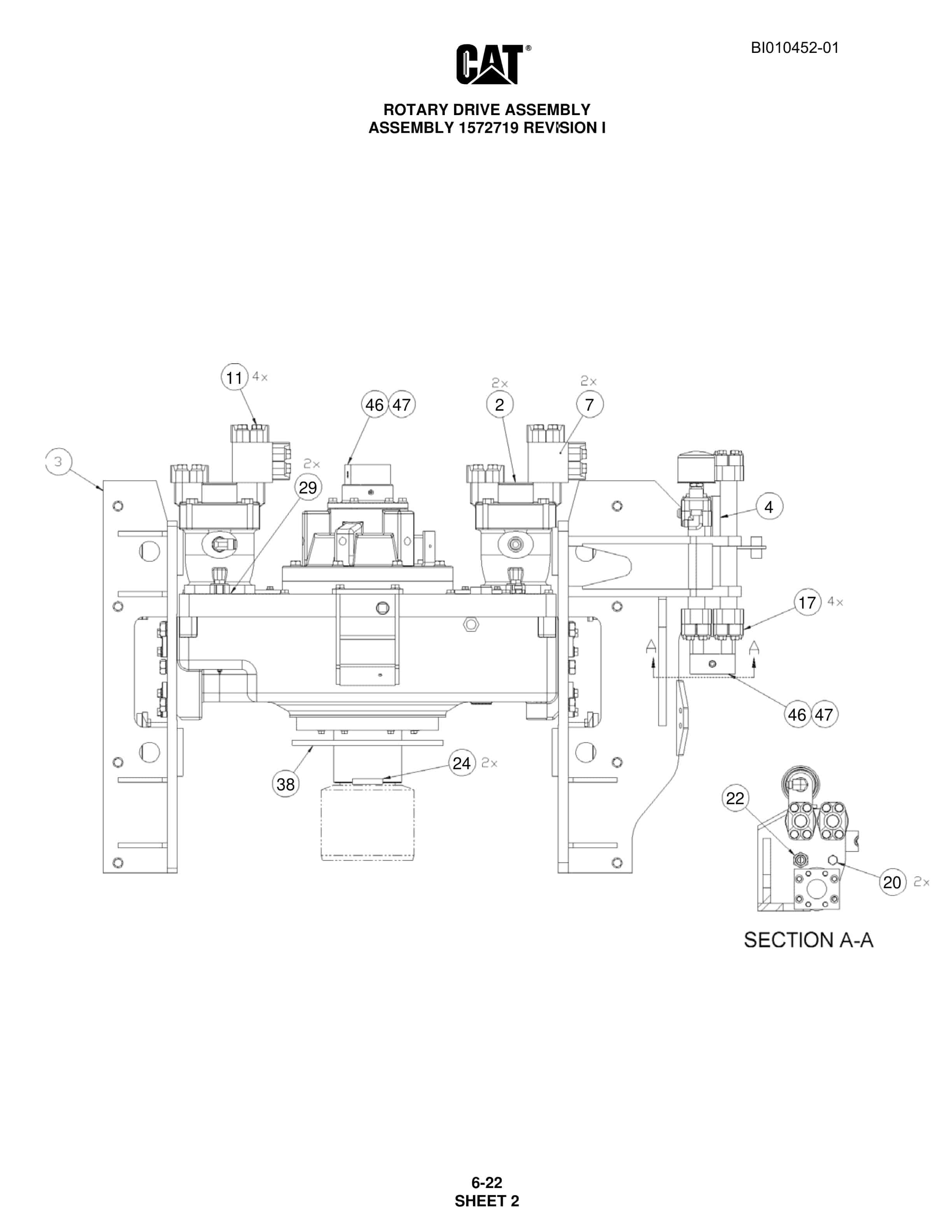 Caterpillar MD6420 Rotary Blasthole Drill Parts Manual BI010452-01 2 Caterpillar MD6420 Rotary Blasthole Drill Parts Manual BI010452-01 - Image 2