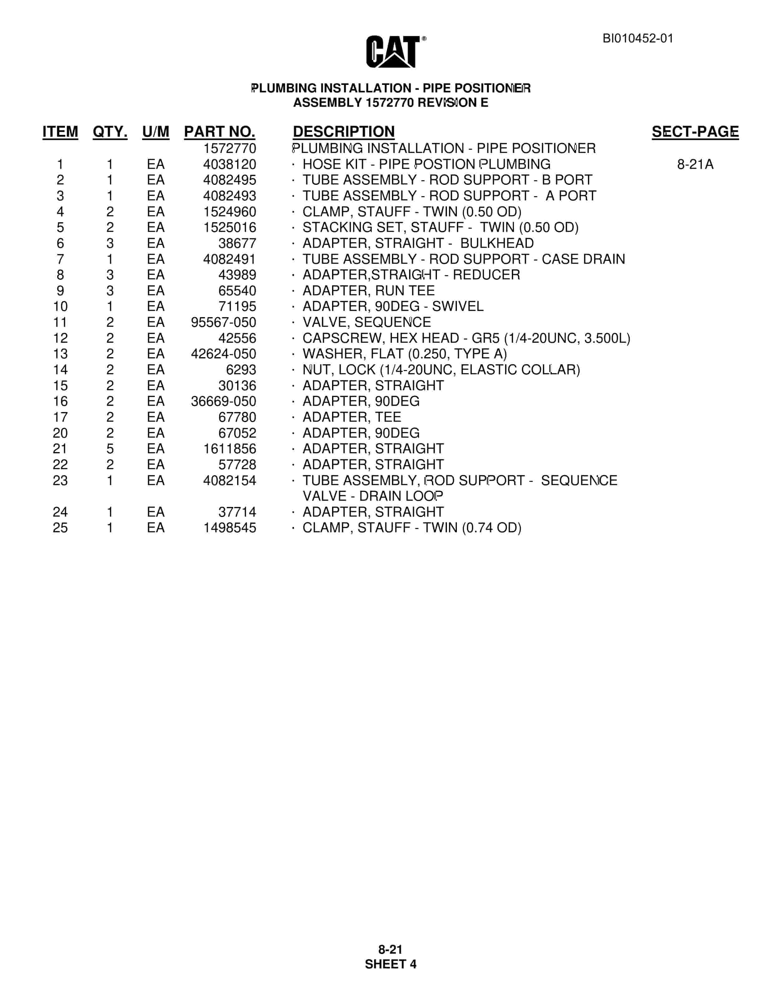 Caterpillar MD6420 Rotary Blasthole Drill Parts Manual BI010452-01 4 Caterpillar MD6420 Rotary Blasthole Drill Parts Manual BI010452-01 - Image 4