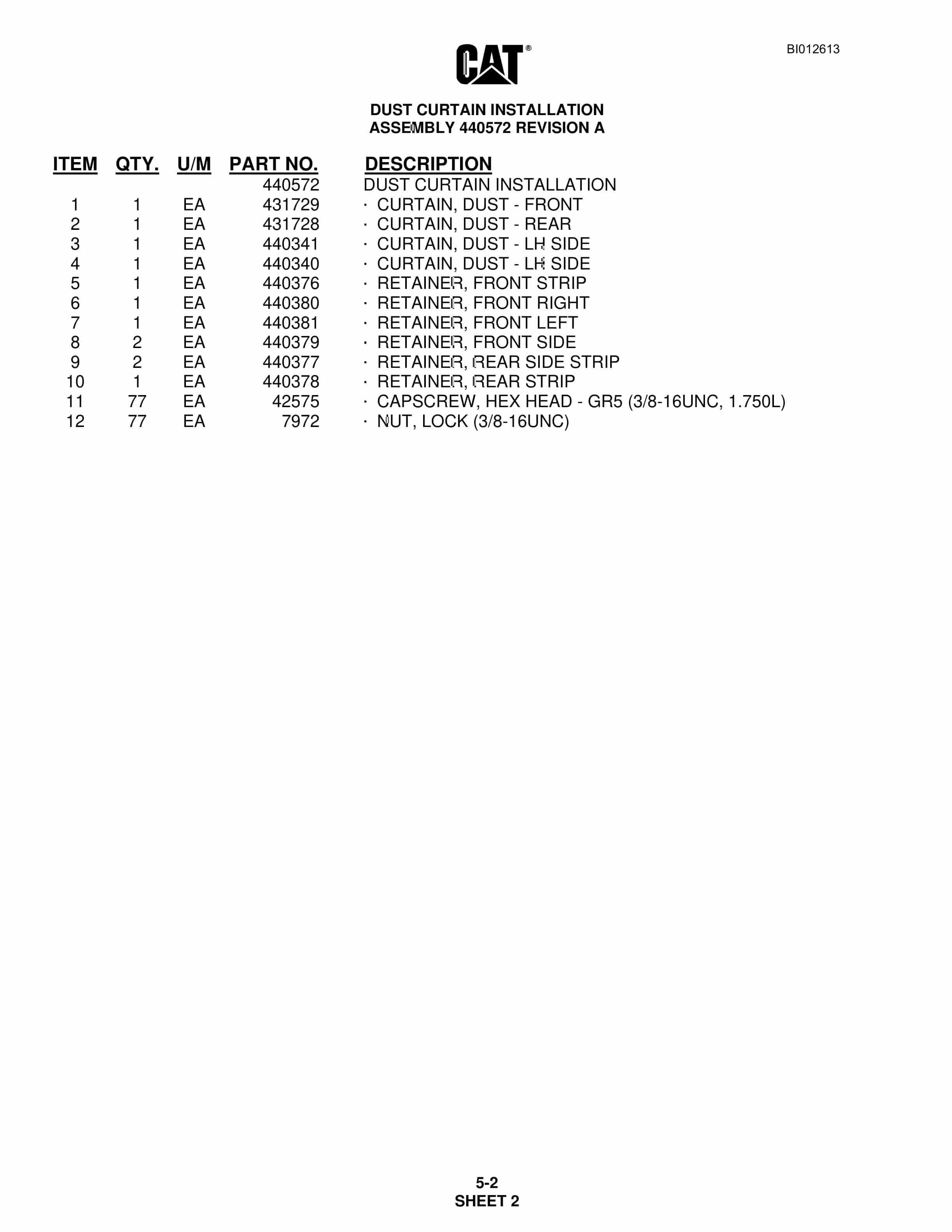 Caterpillar MD6420 Rotary Blasthole Drill Parts Manual BI012613 2 Caterpillar MD6420 Rotary Blasthole Drill Parts Manual BI012613 - Image 2