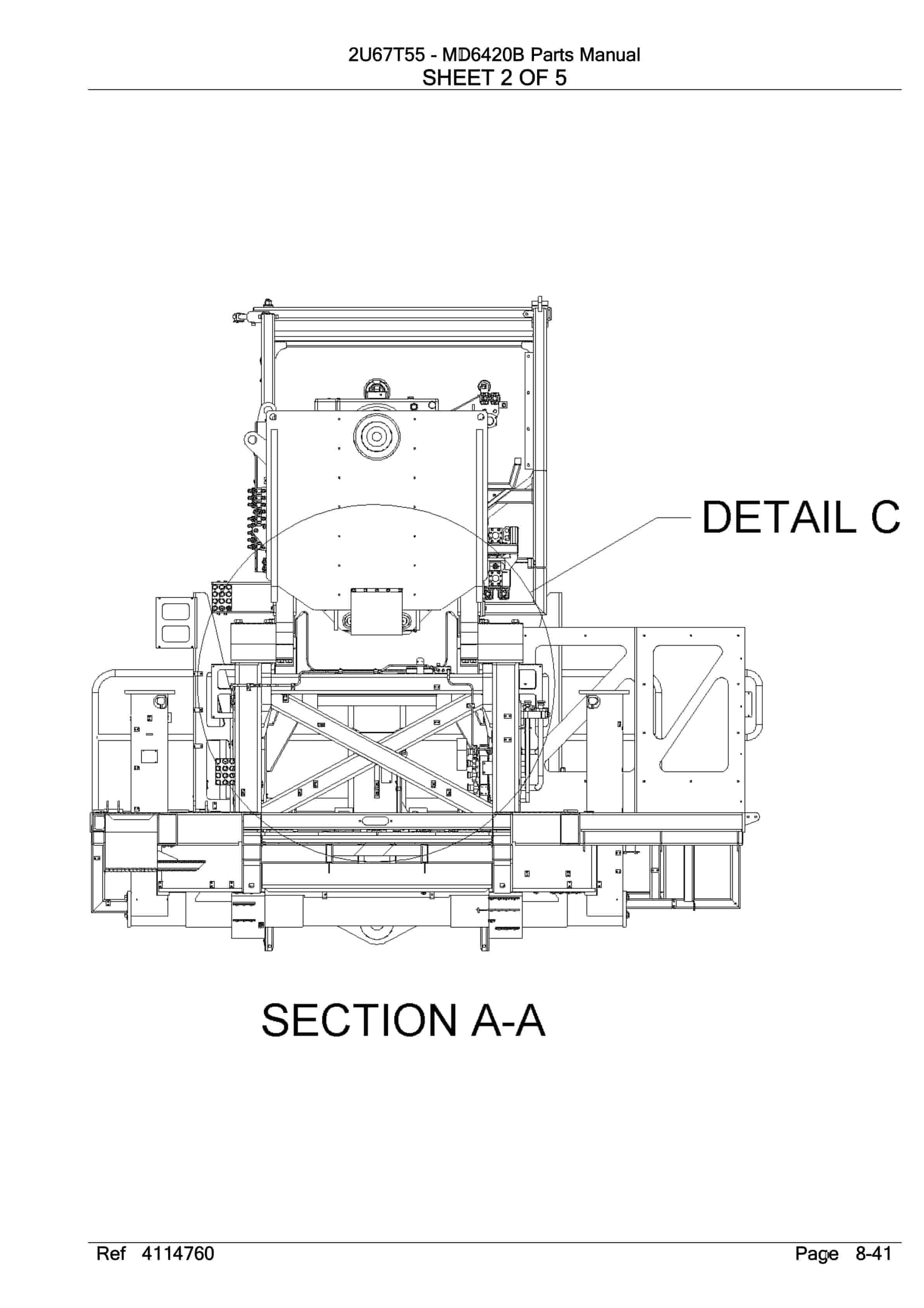Caterpillar MD6420 Rotary Blasthole Drill Parts Manual BI012615-3