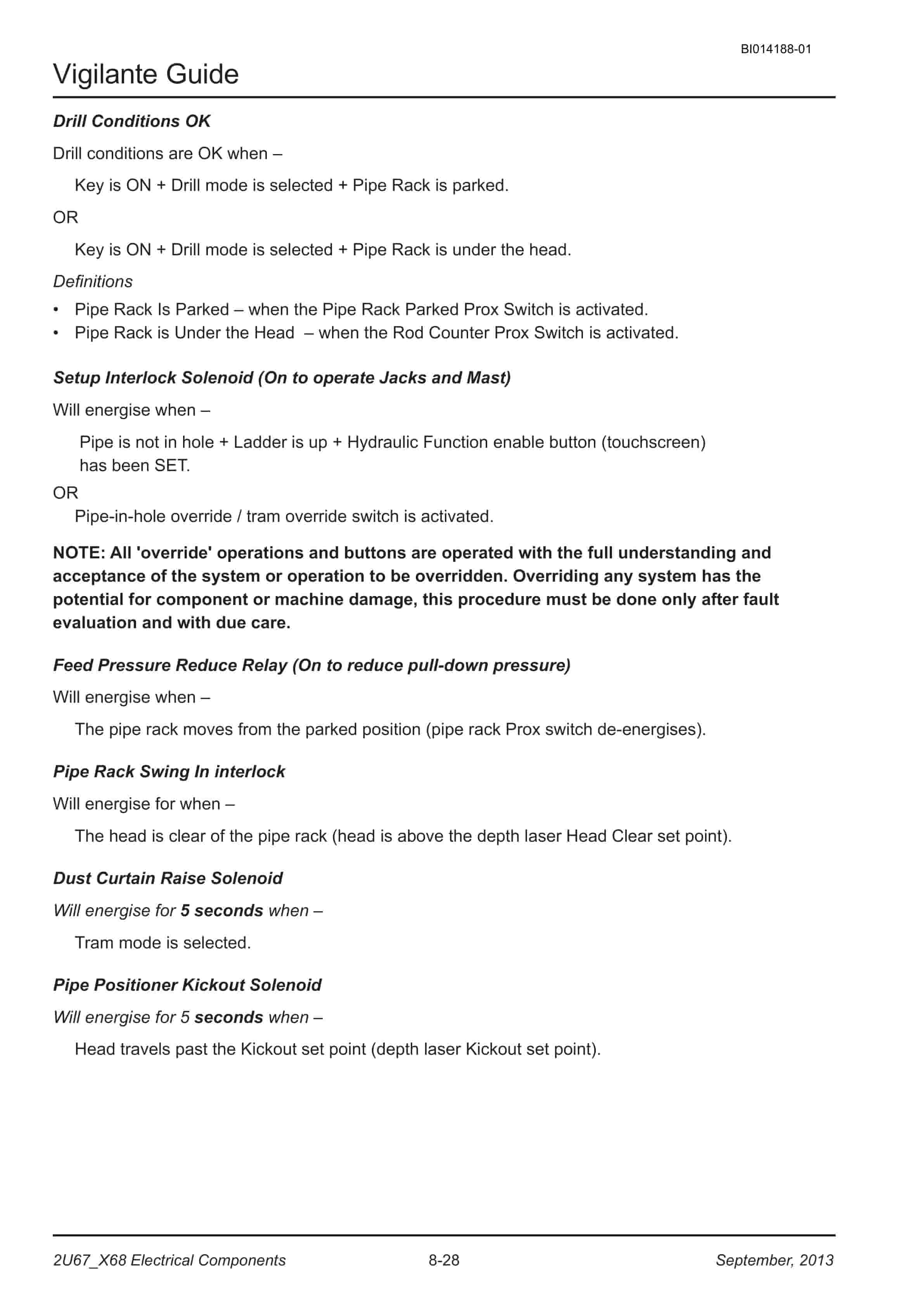 Caterpillar MD6420 Rotary Blasthole Drill Service Manual BI014188-01 5 Caterpillar MD6420 Rotary Blasthole Drill Service Manual BI014188-01 - Image 5