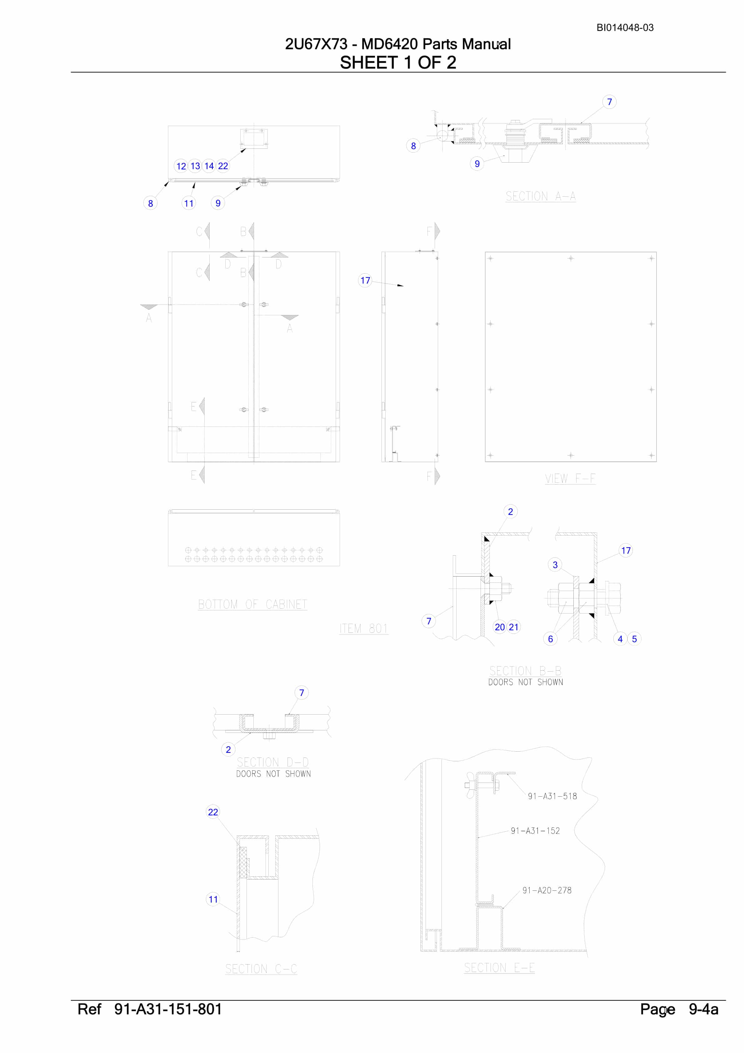 Caterpillar MD6420 Rotary Drill Parts Manual BI014048-03-5