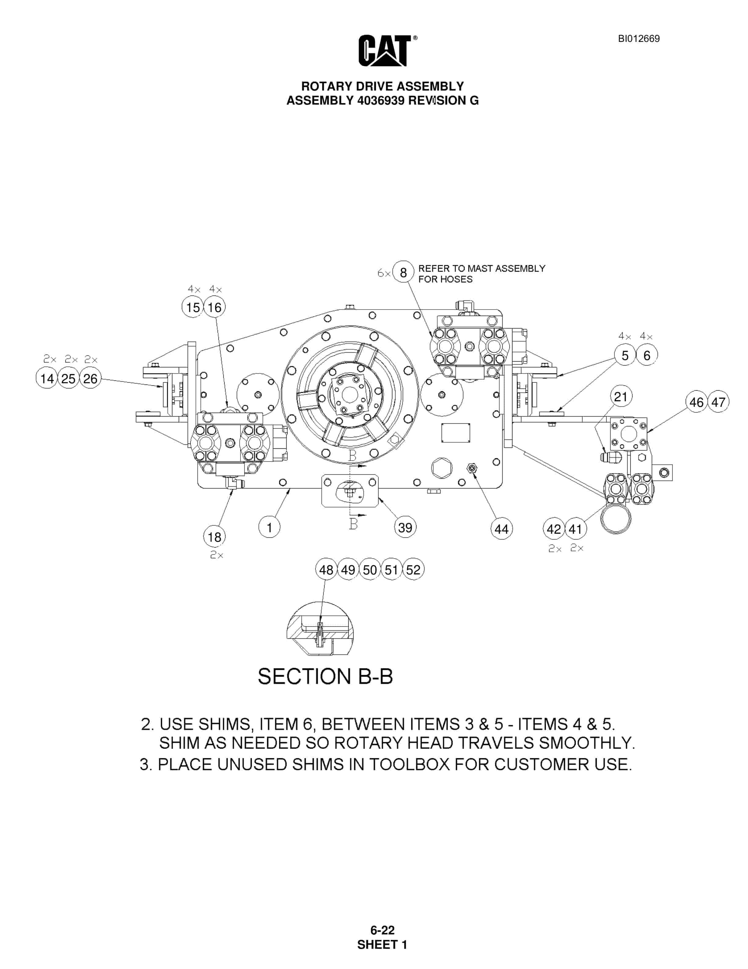 Caterpillar MD6420B Rotary Blasthole Drill Parts Manual BI012669 2 Caterpillar MD6420B Rotary Blasthole Drill Parts Manual BI012669 - Image 2