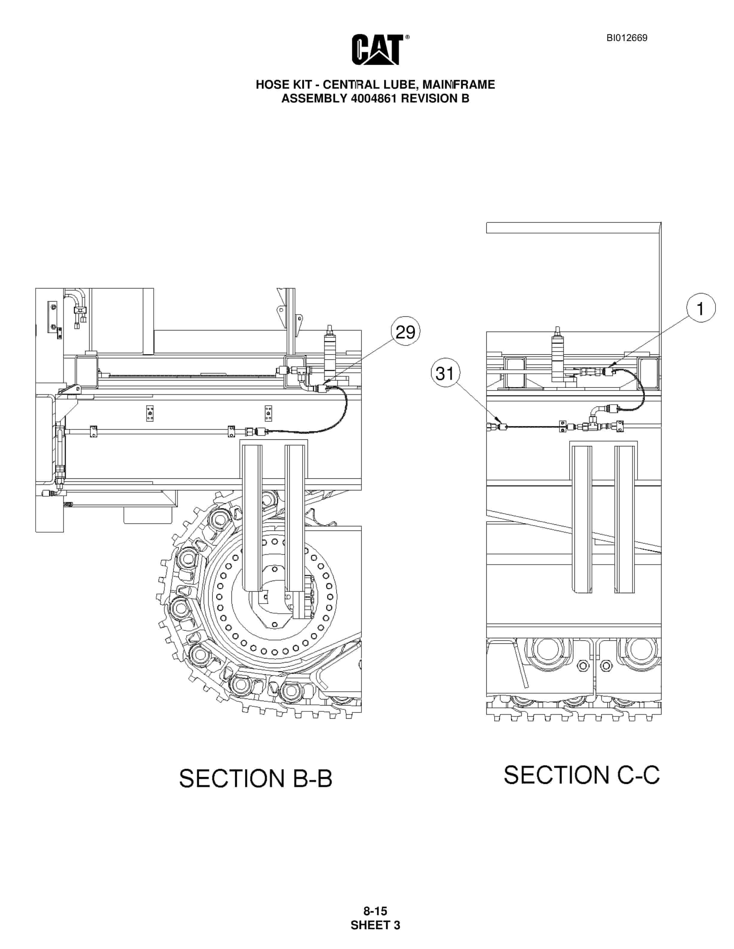 Caterpillar MD6420B Rotary Blasthole Drill Parts Manual BI012669 3 Caterpillar MD6420B Rotary Blasthole Drill Parts Manual BI012669 - Image 3
