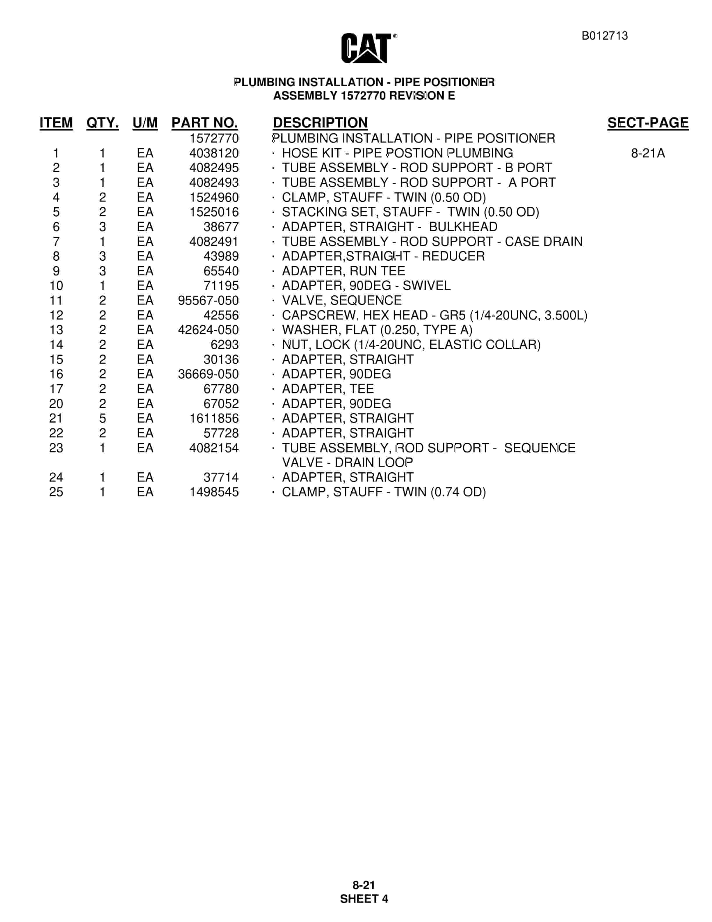Caterpillar MD6420B Rotary Blasthole Drill Parts Manual BI012713 4 Caterpillar MD6420B Rotary Blasthole Drill Parts Manual BI012713 - Image 4
