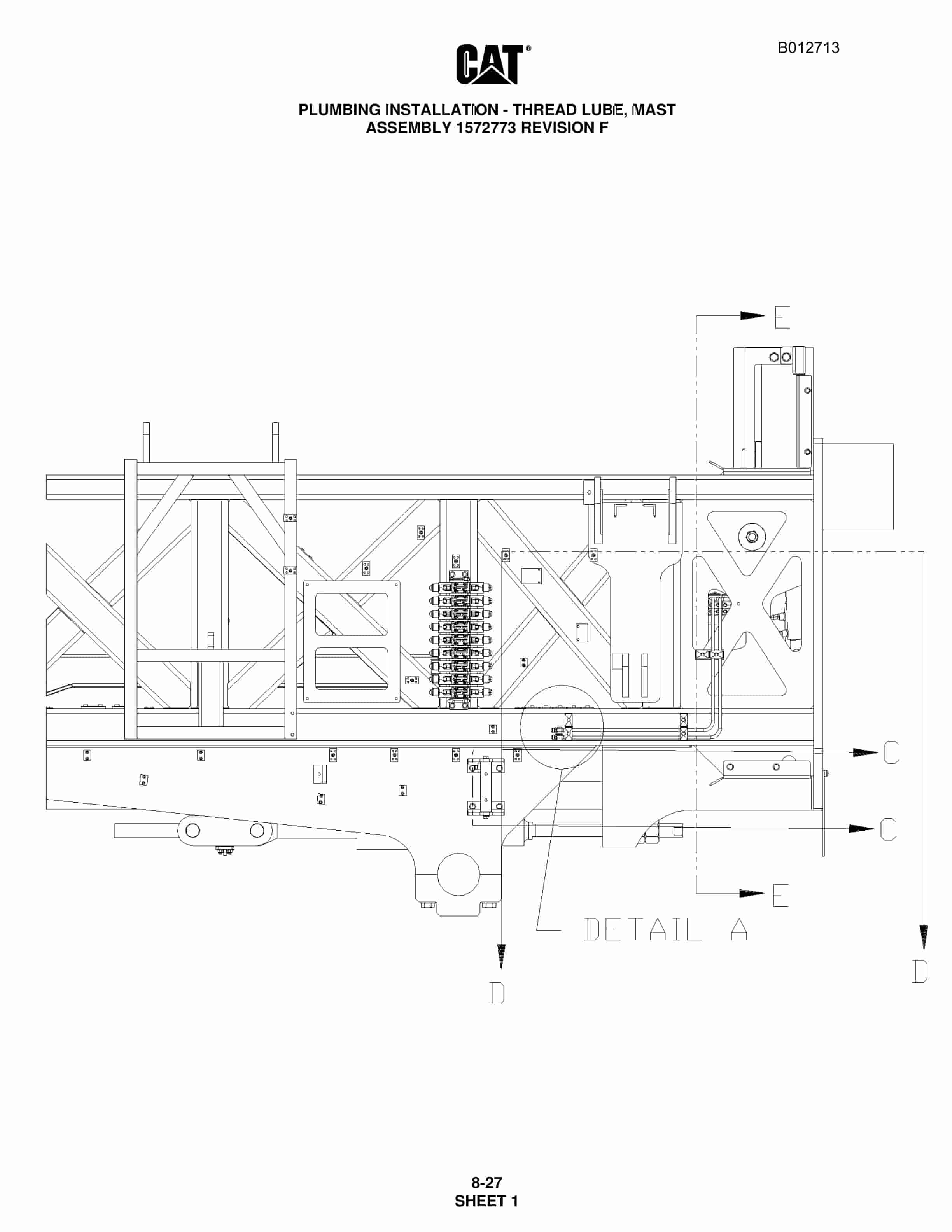 Caterpillar MD6420B Rotary Blasthole Drill Parts Manual BI012713 5 Caterpillar MD6420B Rotary Blasthole Drill Parts Manual BI012713 - Image 5