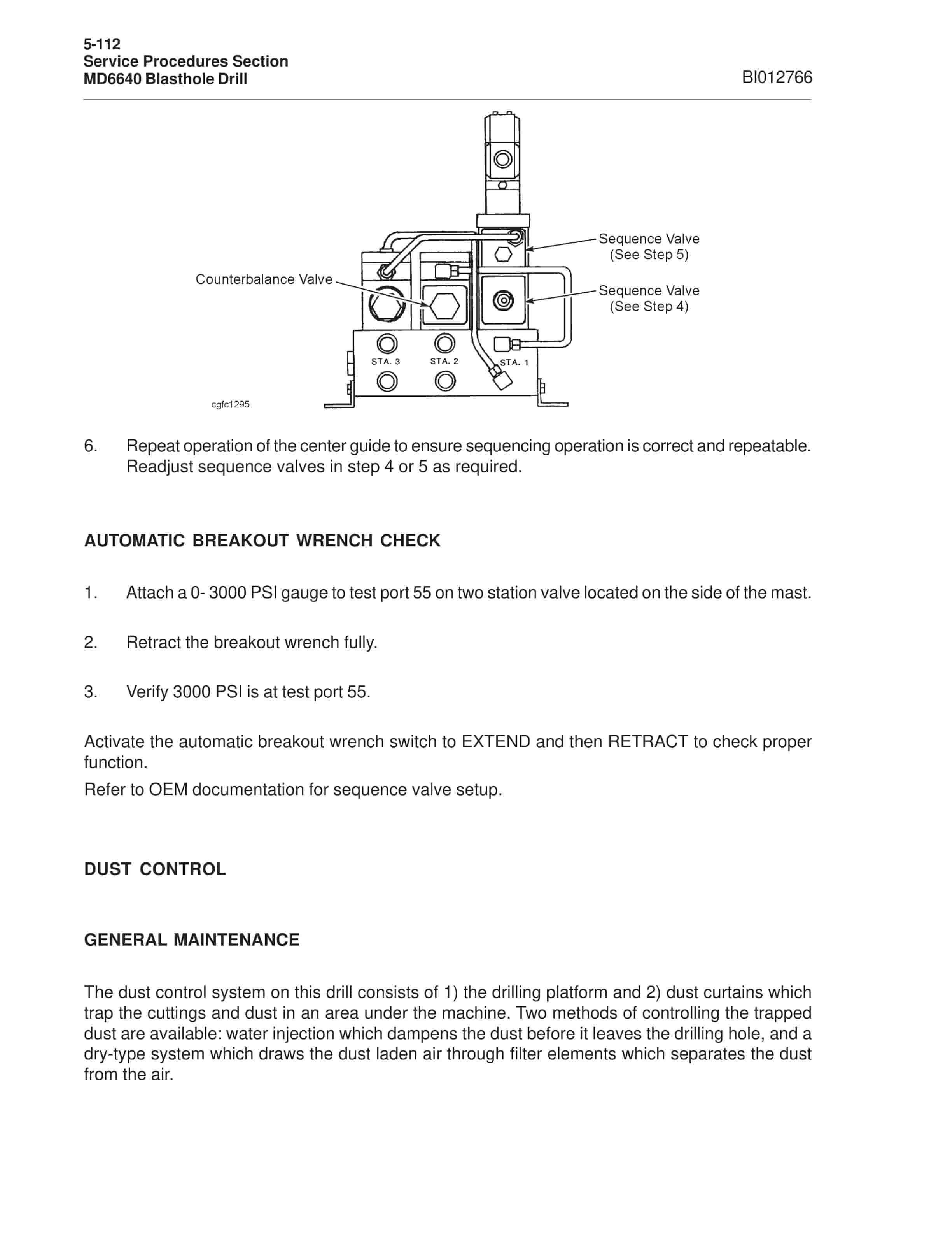 Caterpillar MD6640 Blast Hole Drill Operation And Maintenance Manual BI012766-5