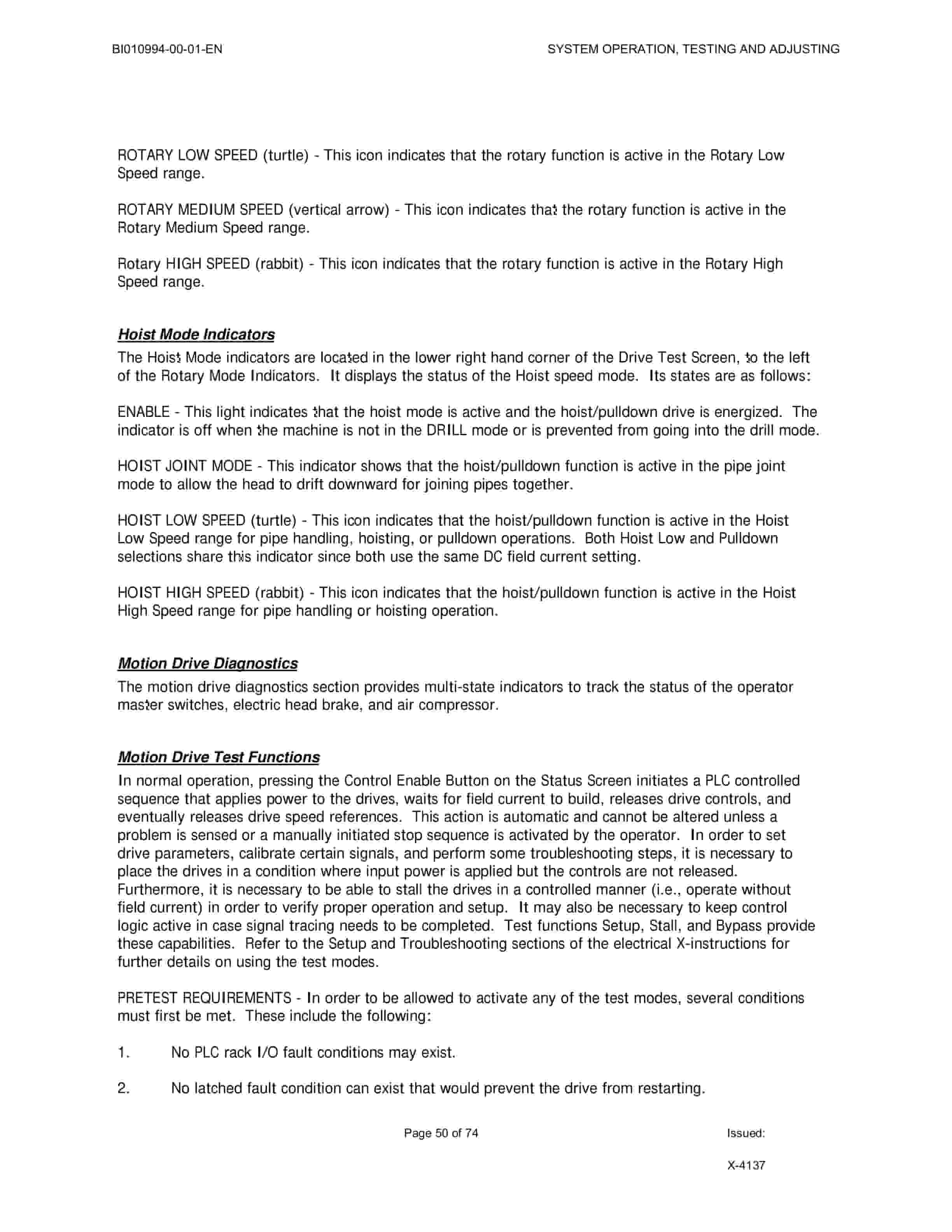 Caterpillar MD6640 Blast Hole Drill System Operation, Testing And Adjusting Manual BI010994 3 Caterpillar MD6640 Blast Hole Drill System Operation, Testing And Adjusting Manual BI010994 - Image 3