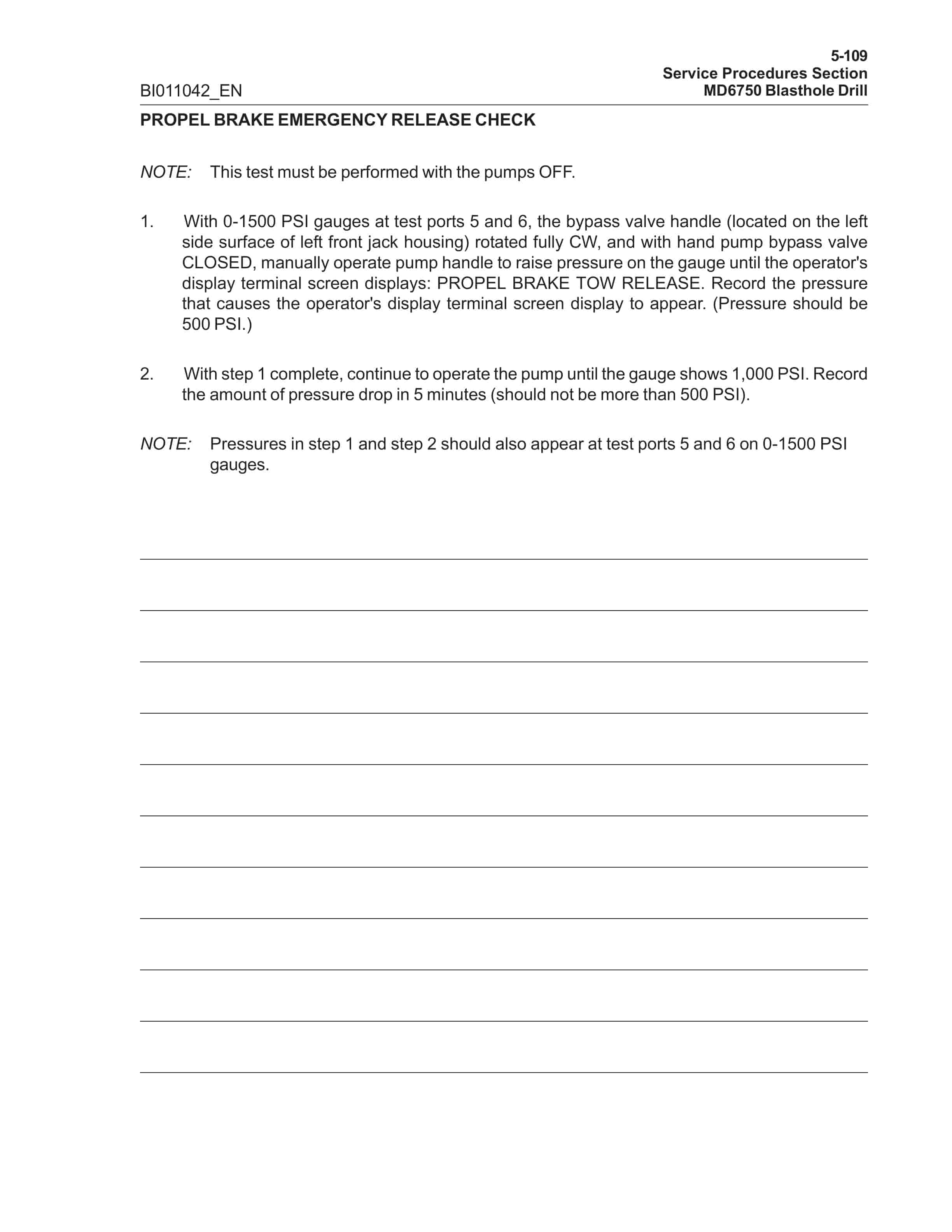 Caterpillar MD6750 Blast Hole Drill Operation And Maintenance Manual BI011042 4 Caterpillar MD6750 Blast Hole Drill Operation And Maintenance Manual BI011042 - Image 4