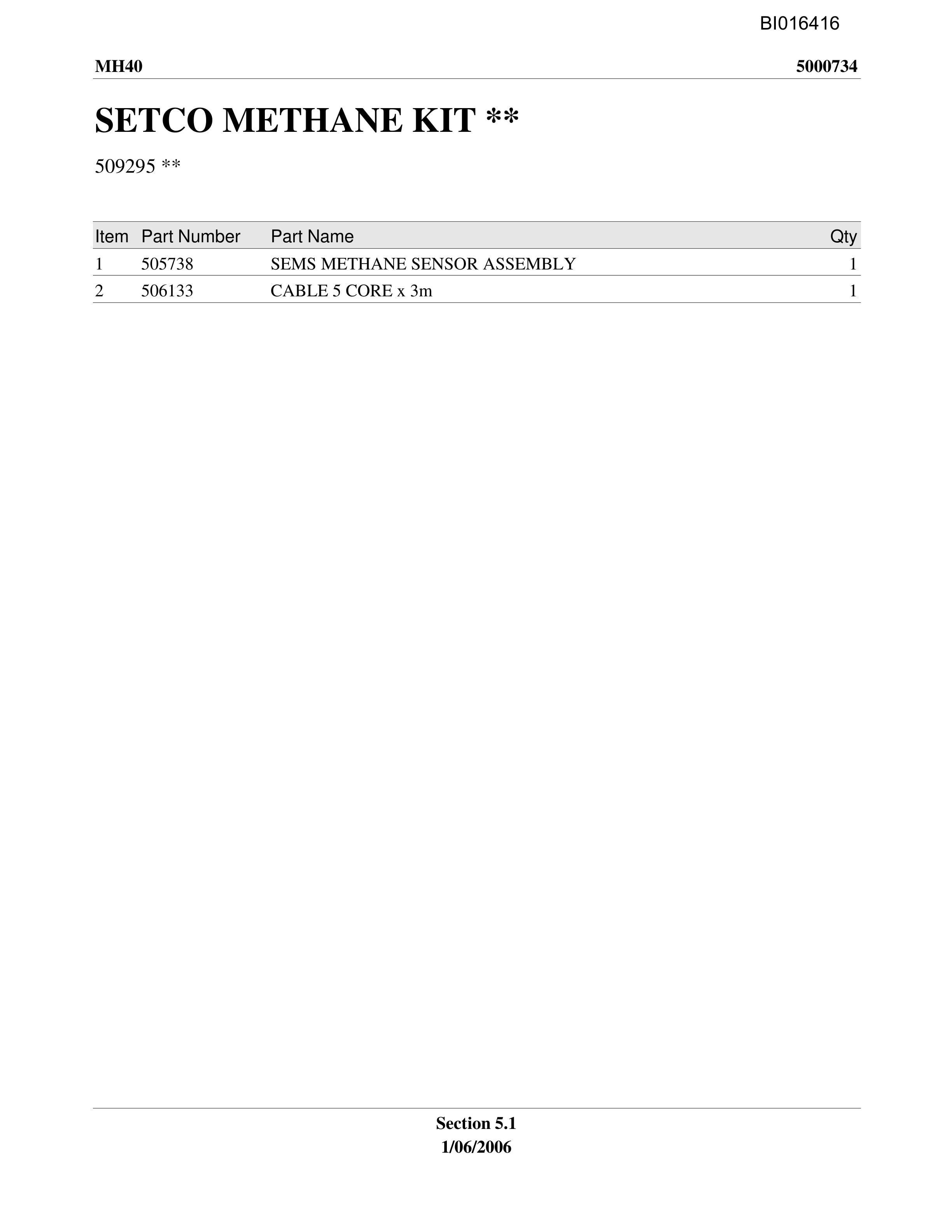 Caterpillar MH-40 Parts Manual BI016416-4