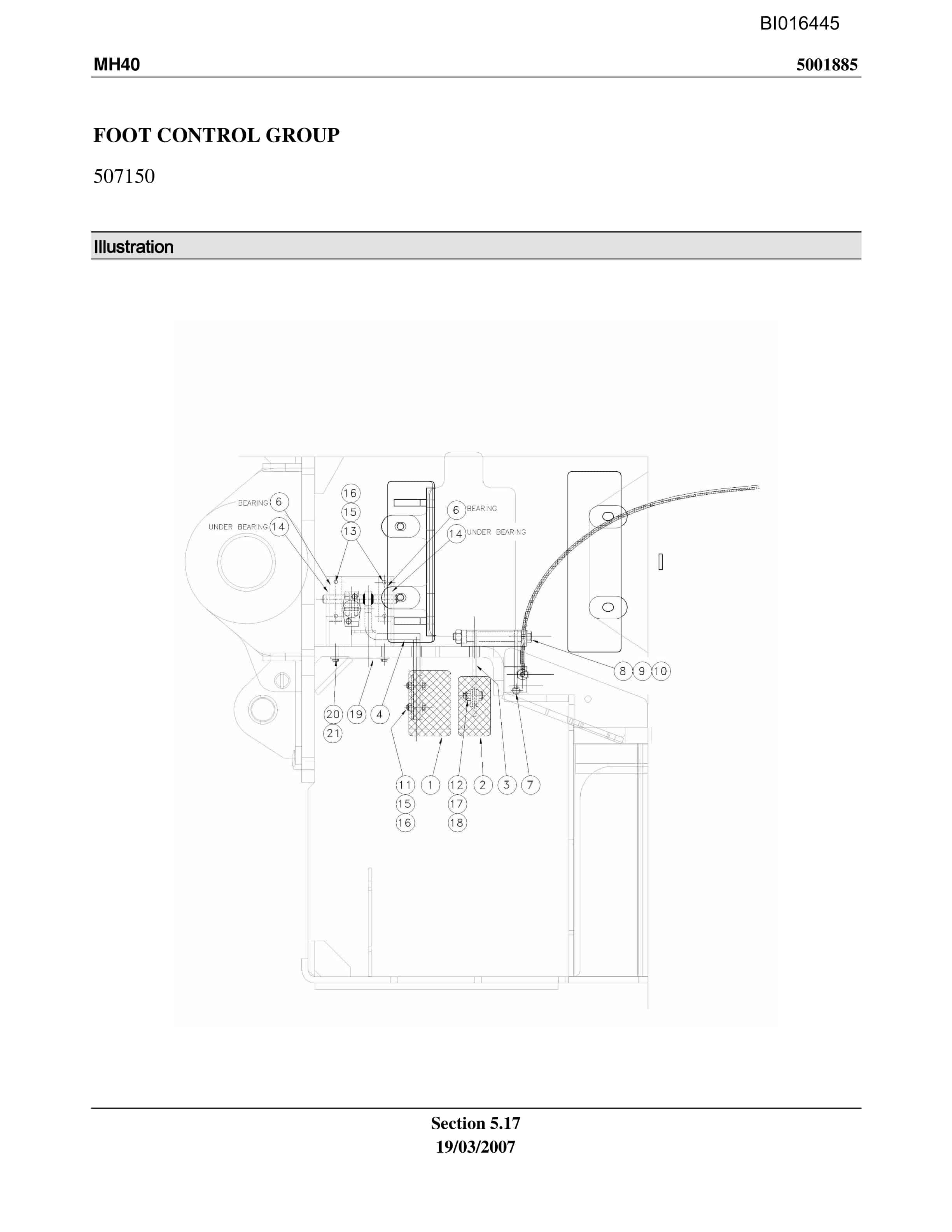 Caterpillar MH-40 Parts Manual BI016445-5