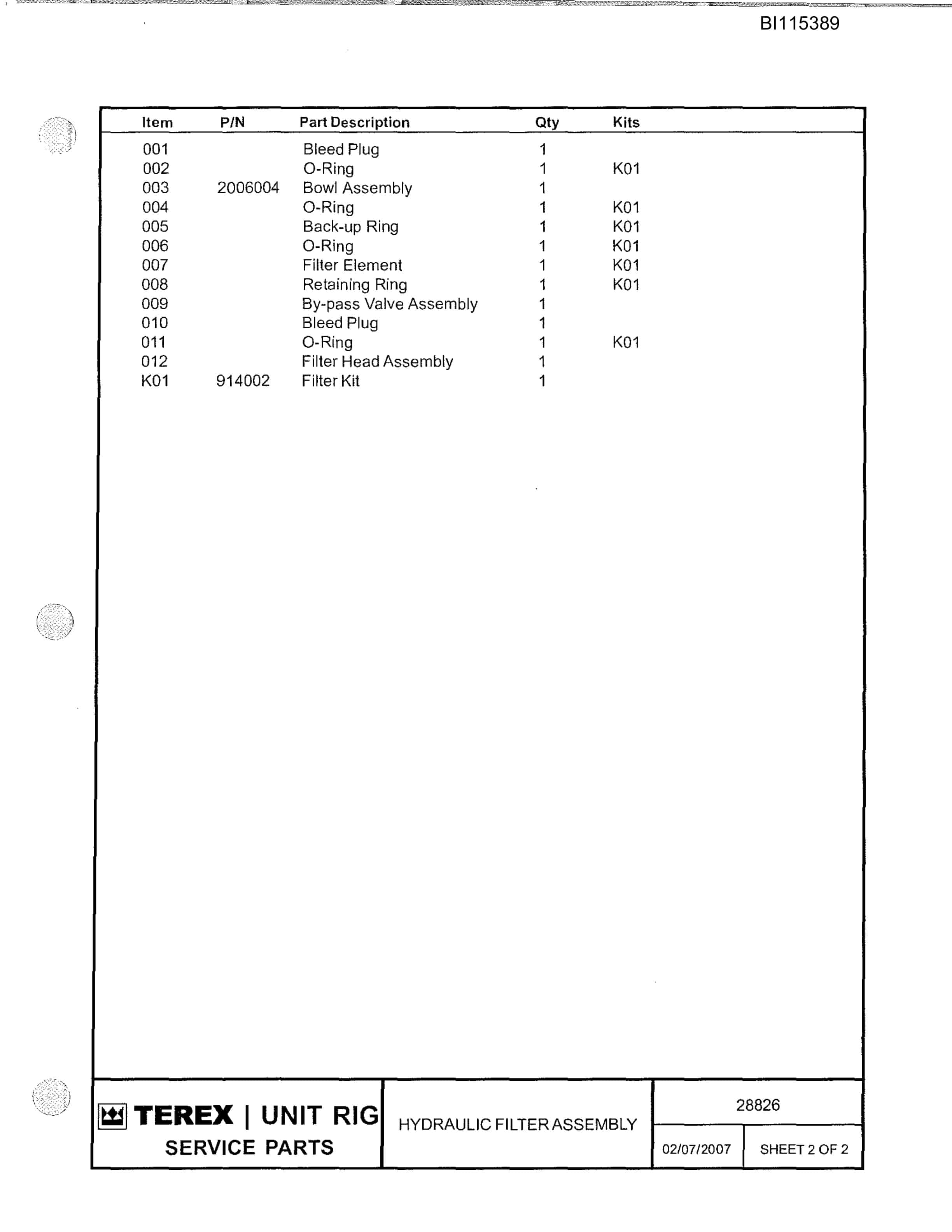 Caterpillar MT-4400AC Parts Manual BI115389-3