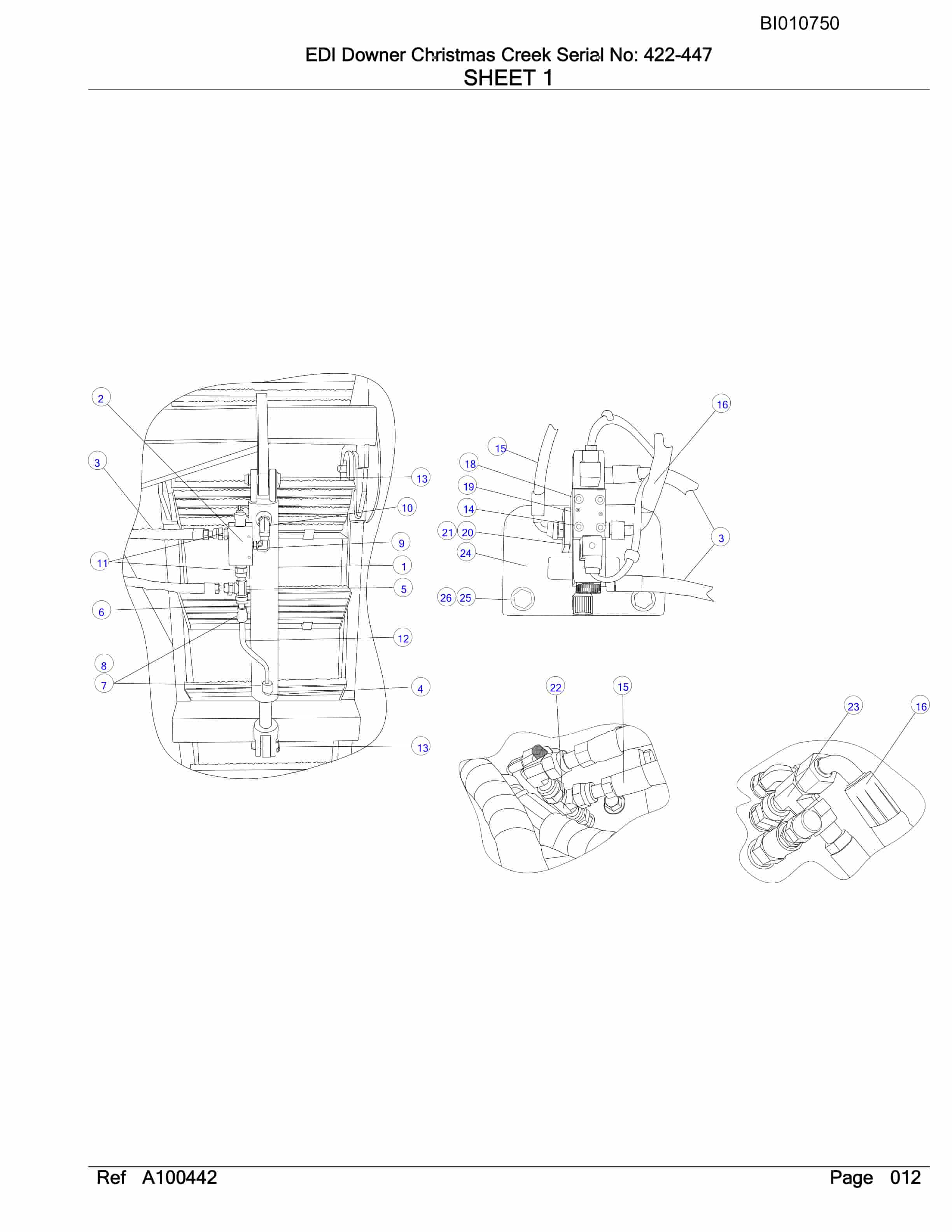 Caterpillar MT4400AC Parts Manual BI010750-2