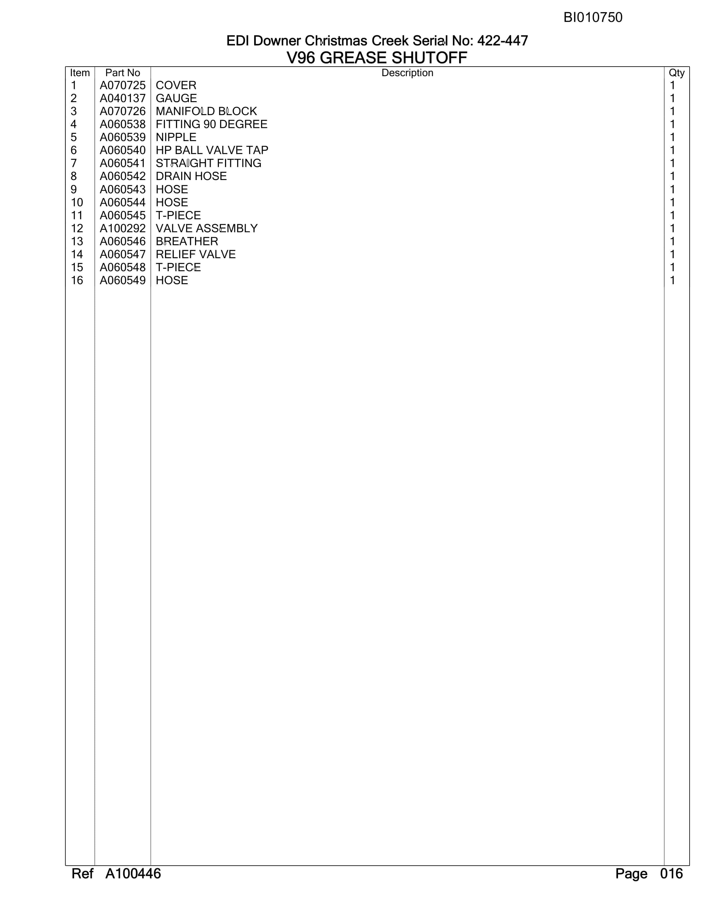 Caterpillar MT4400AC Parts Manual BI010750-3