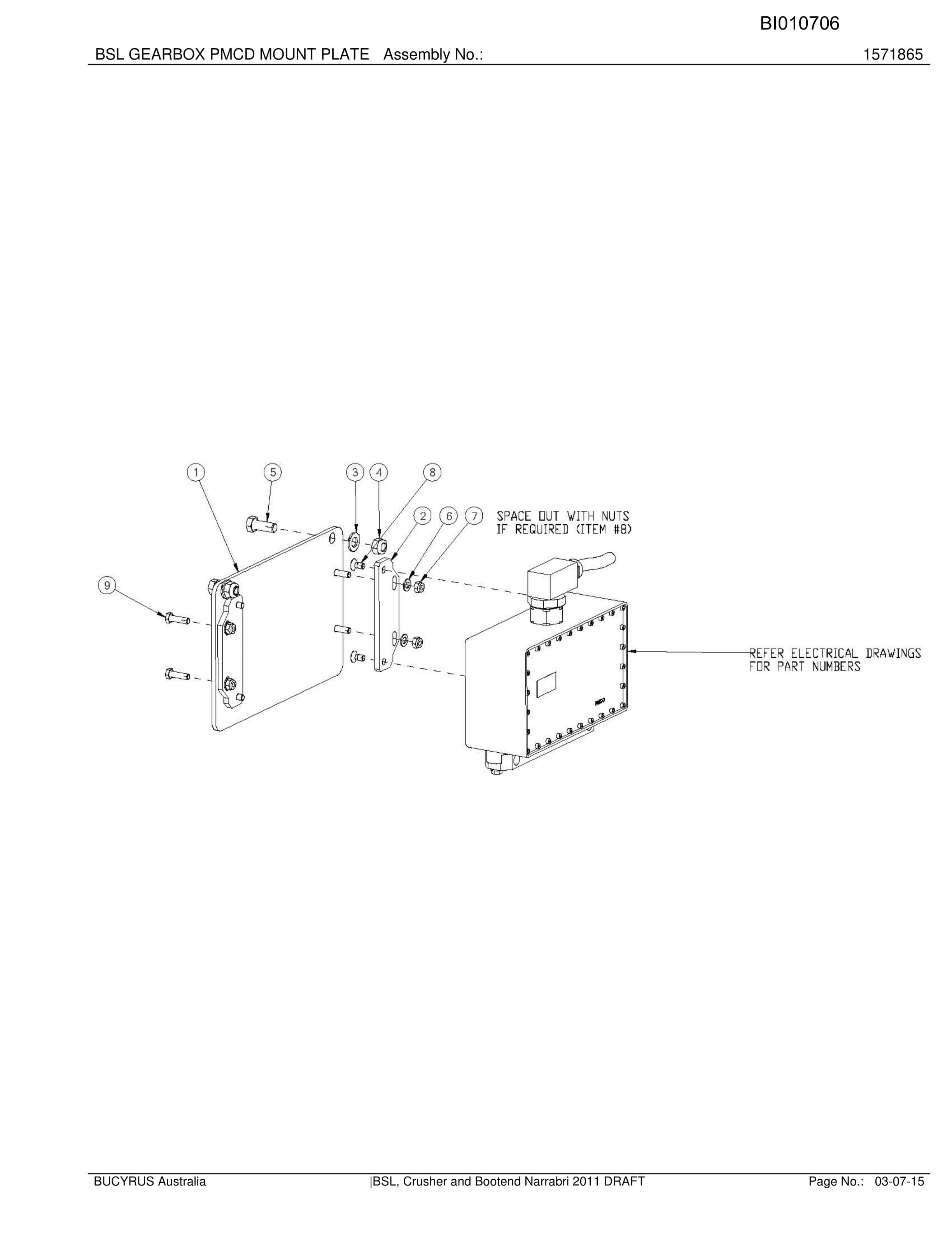 Caterpillar Narrabri BSL, Crusher and Bootend 2011 Draft Parts Manual BI010706-4