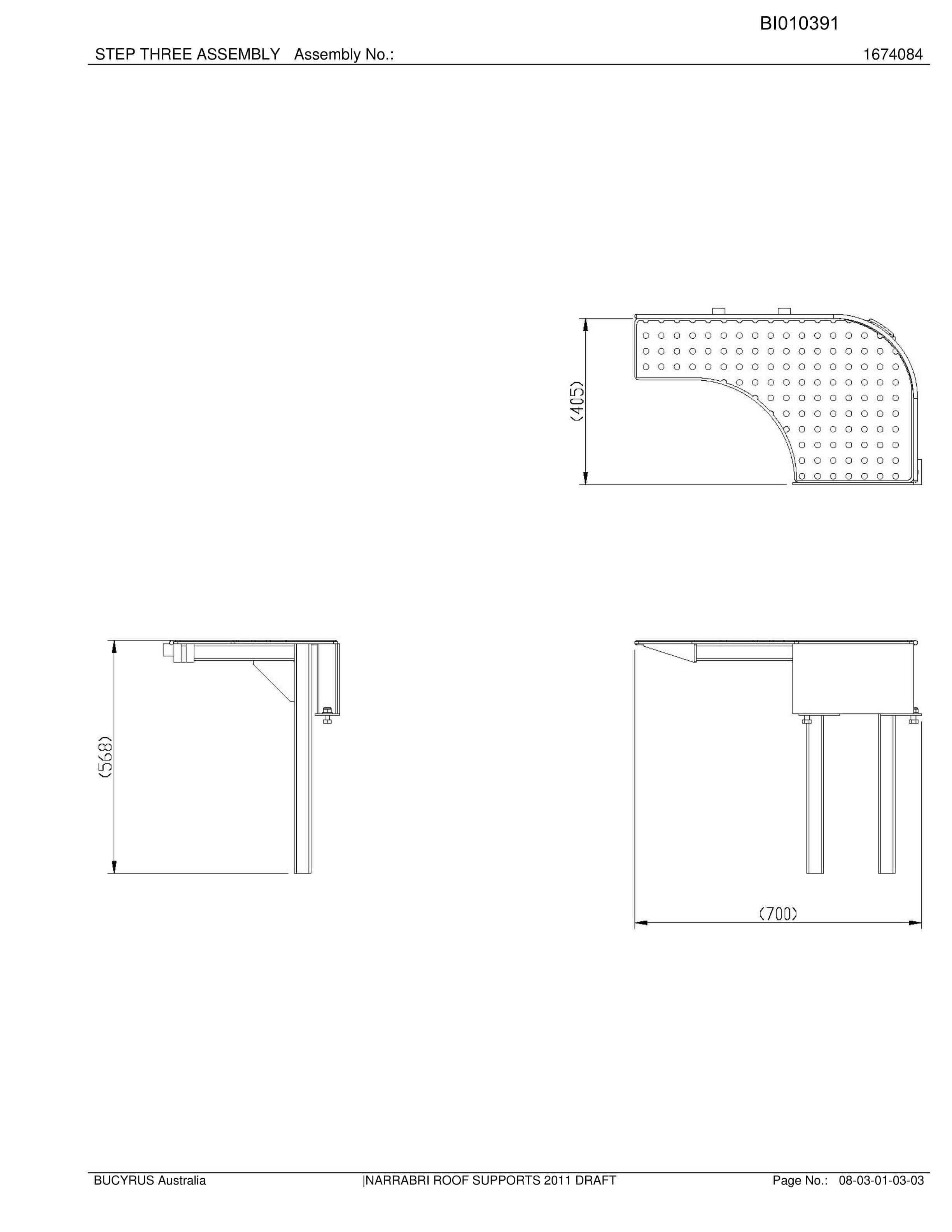 Caterpillar Narrabri Roof Supports Parts Manual BI010391-5