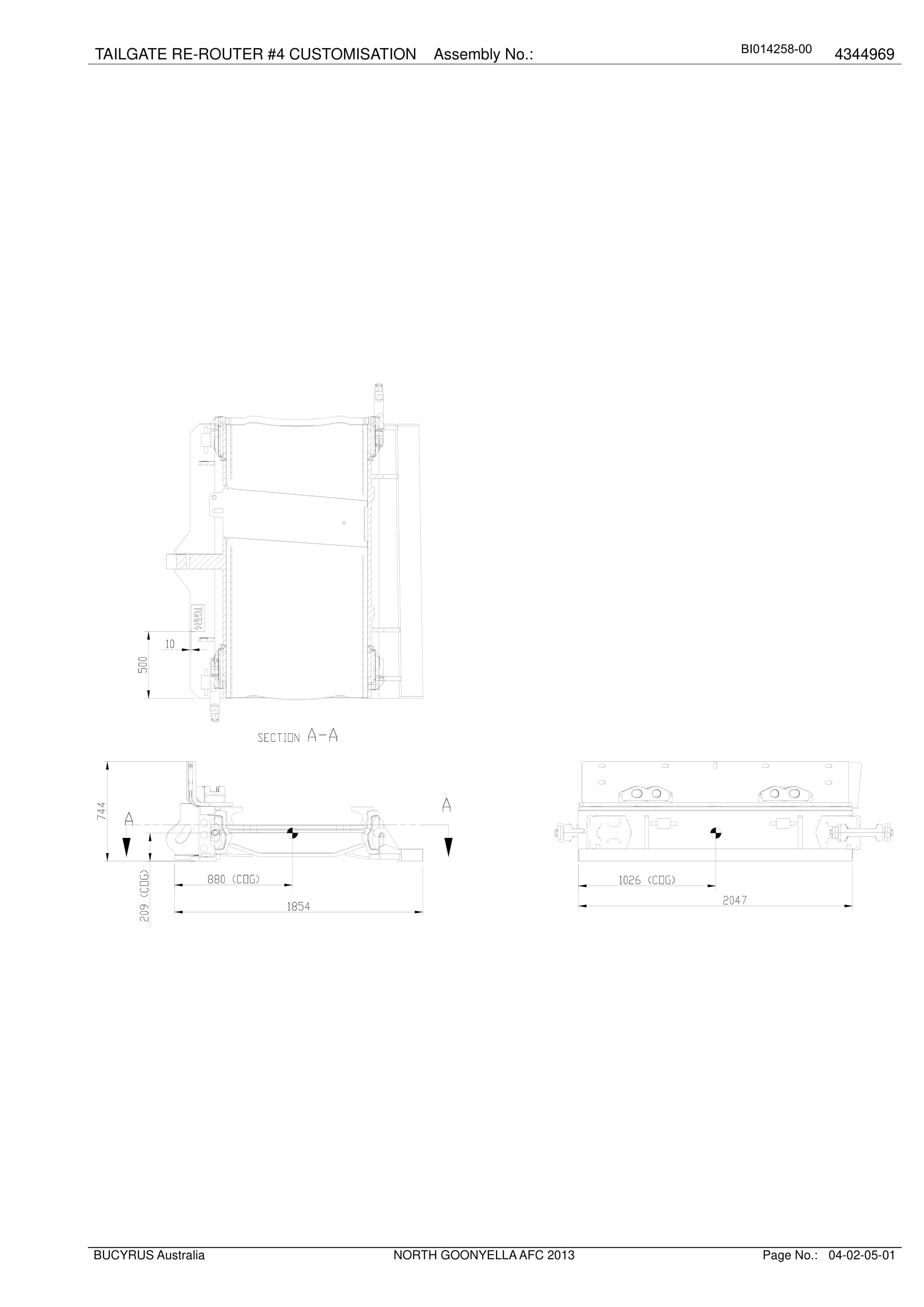 Caterpillar North Goonyella AFC 2013 Parts Manual BI014258-00-5