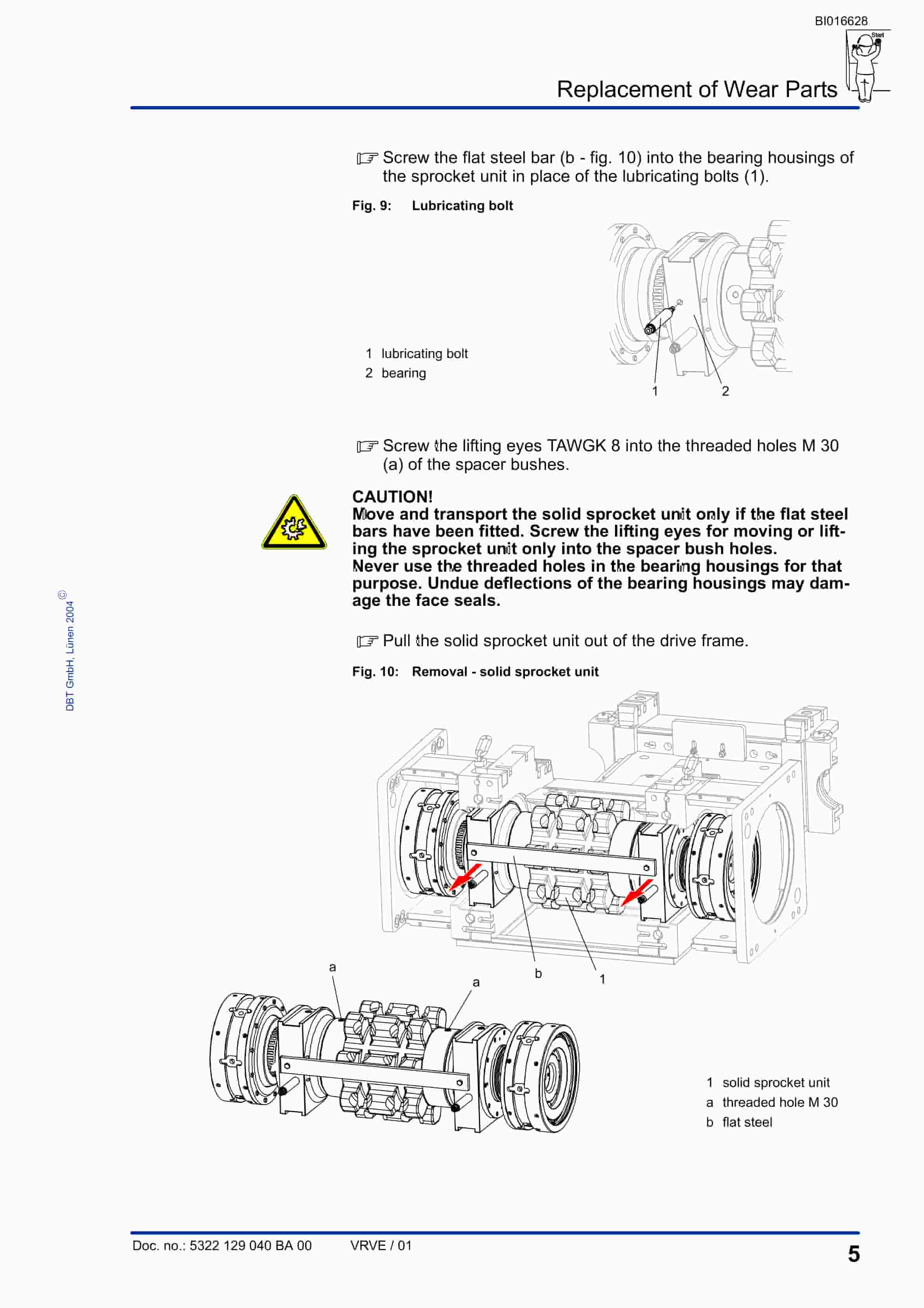 Caterpillar Replacement Of Wear Parts MRKR-65 Operation And Maintenance Manual BI016628-2