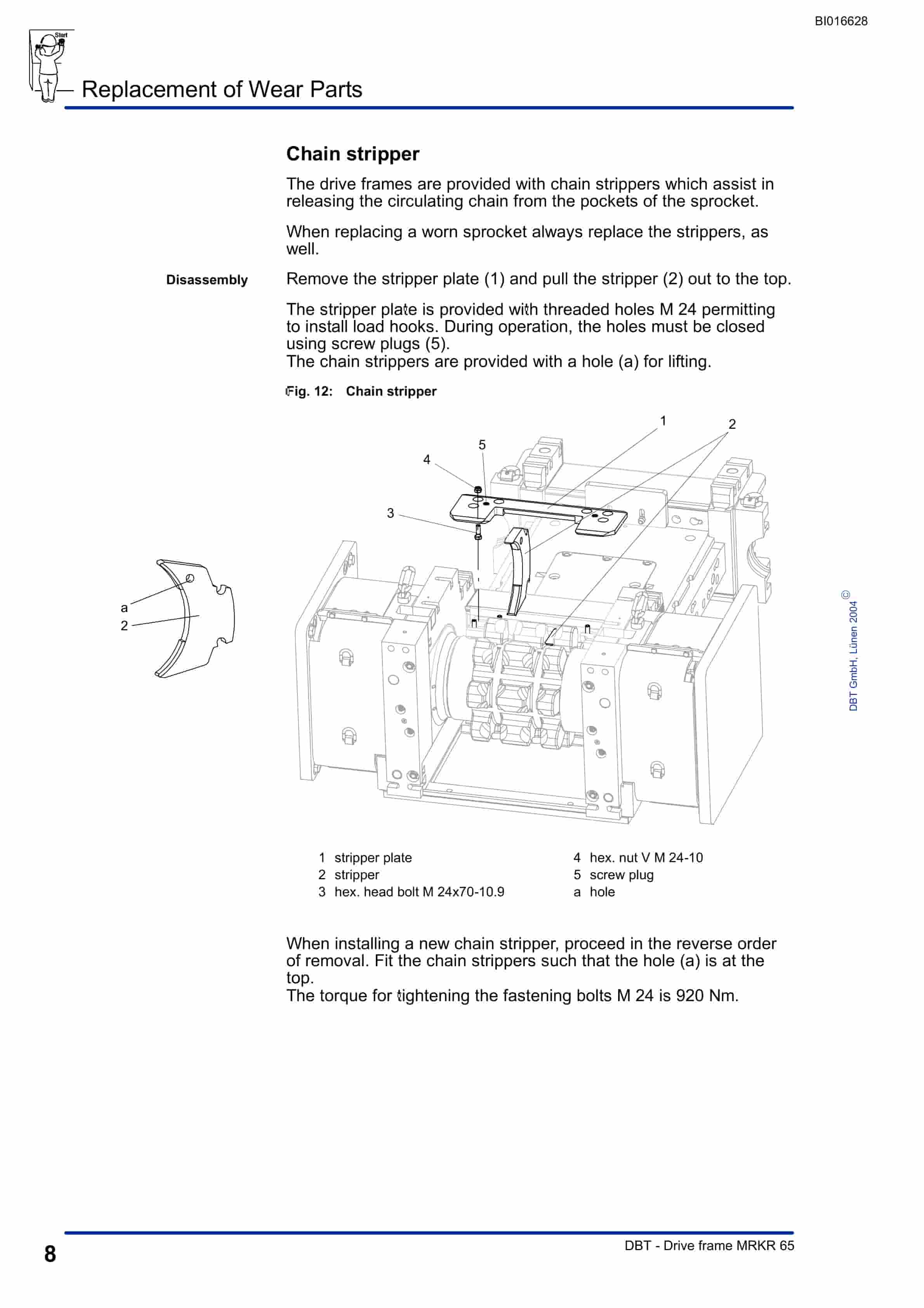 Caterpillar Replacement Of Wear Parts MRKR-65 Operation And Maintenance Manual BI016628-4
